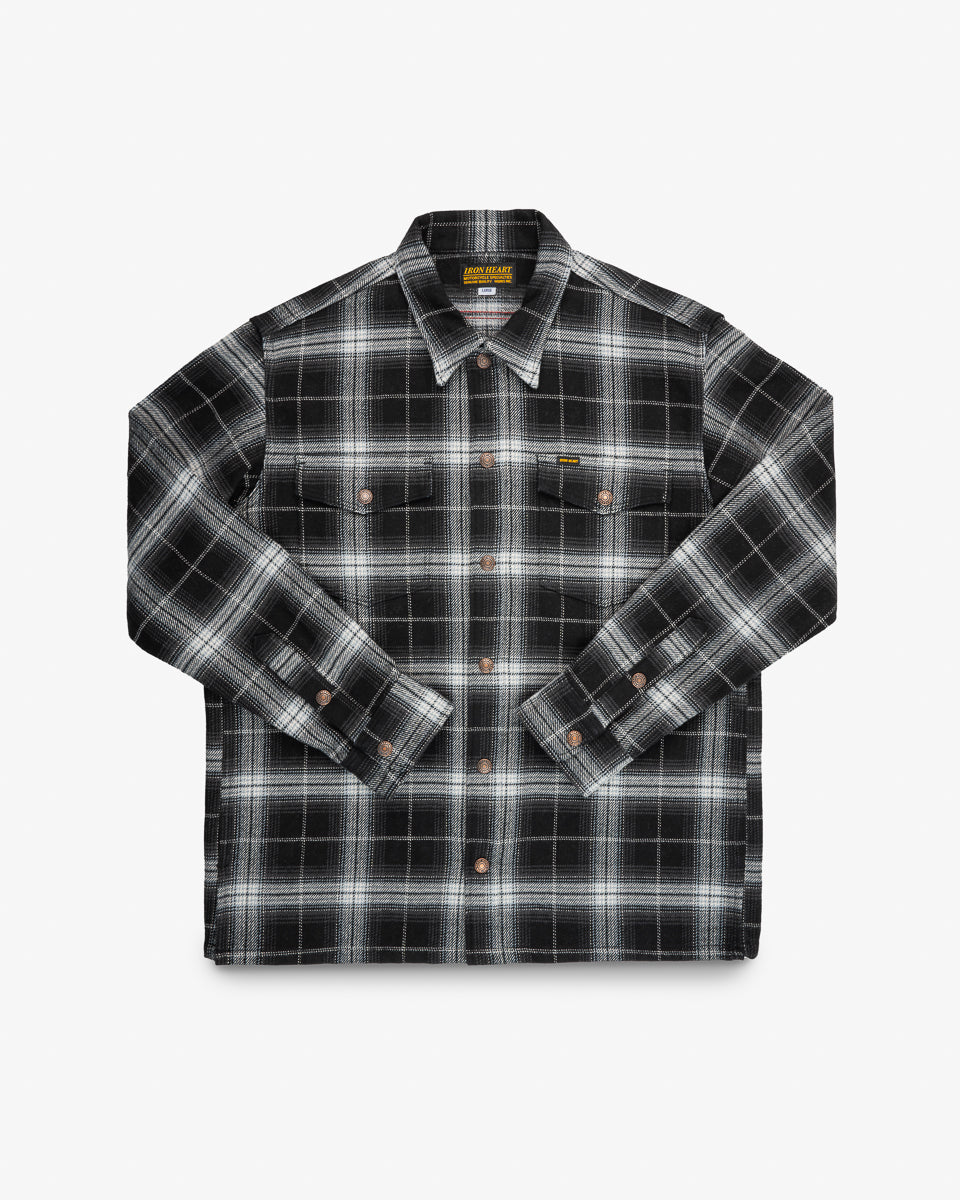 Ultra Heavy Flannel Rider’s Overshirt - Black