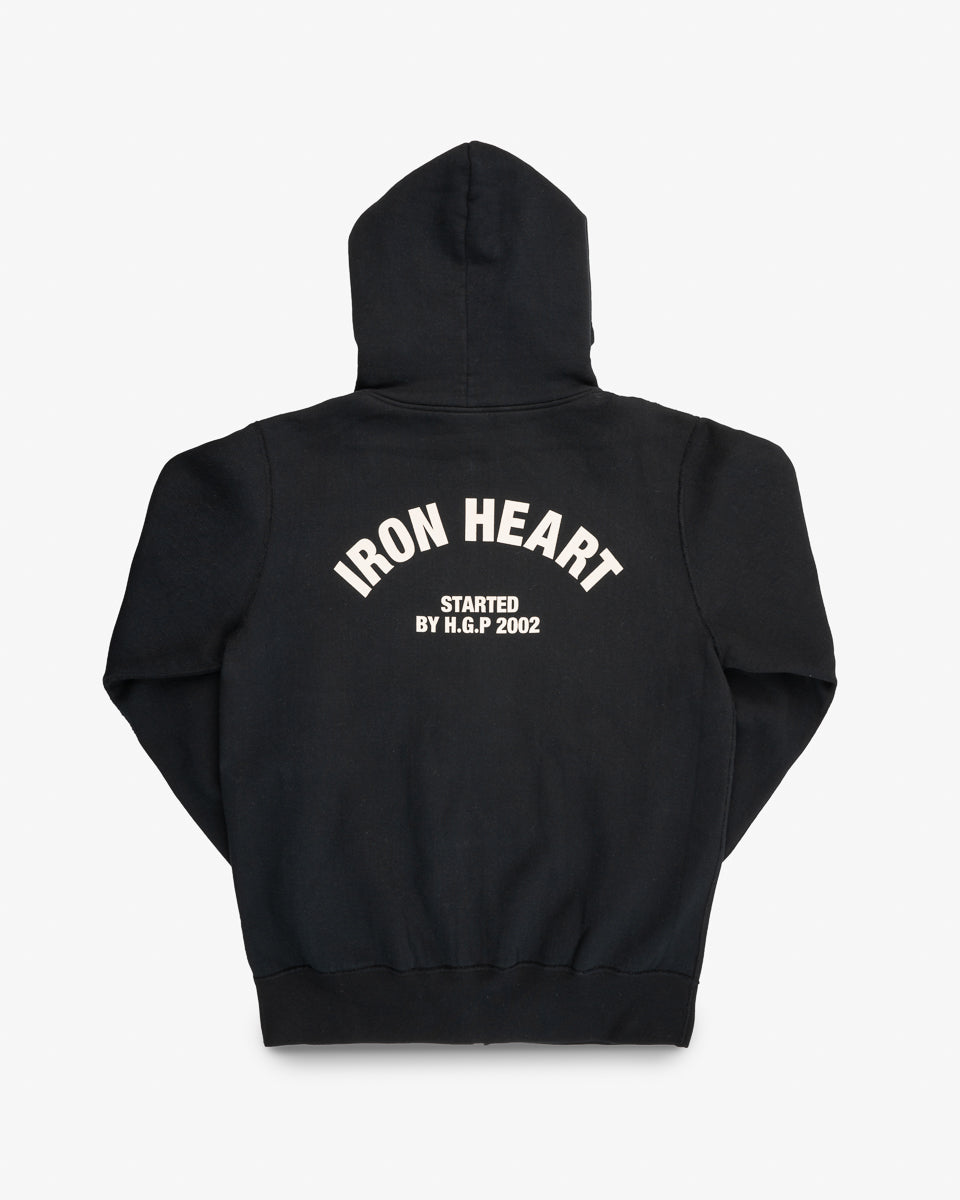 Printed 14oz Ultra Heavyweight Loopwheel Cotton Zippered Hoodie