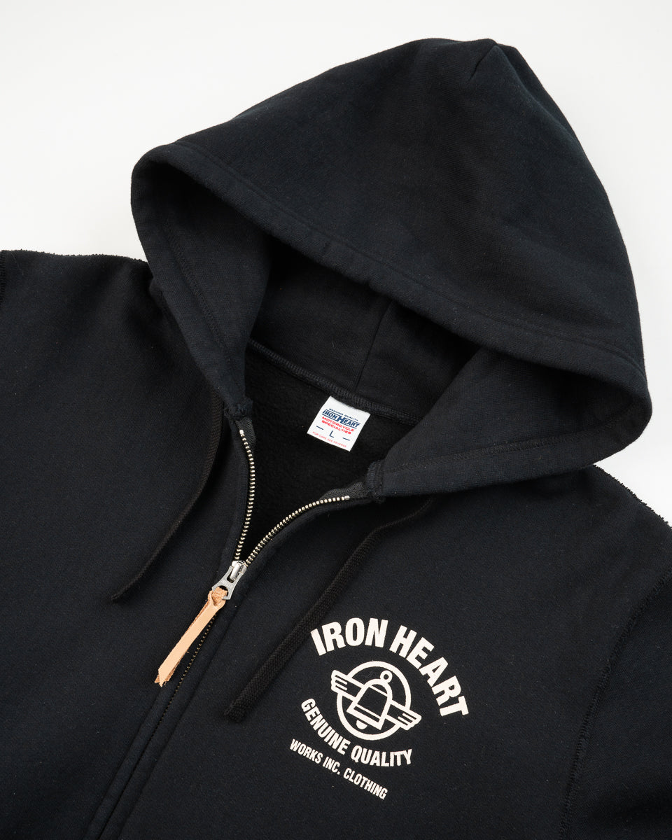 Printed 14oz Ultra Heavyweight Loopwheel Cotton Zippered Hoodie