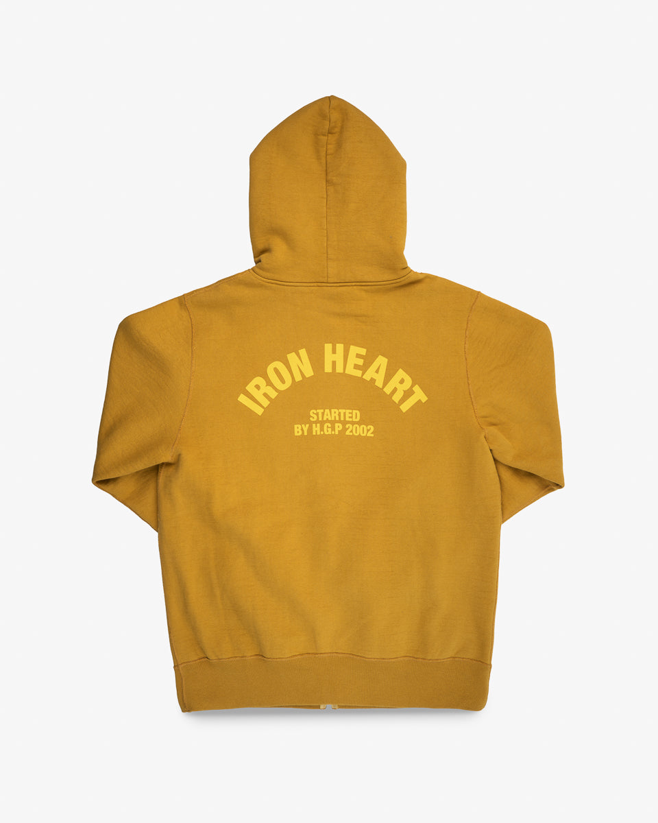 Printed 14oz Ultra Heavyweight Loopwheel Cotton Zippered Hoodie