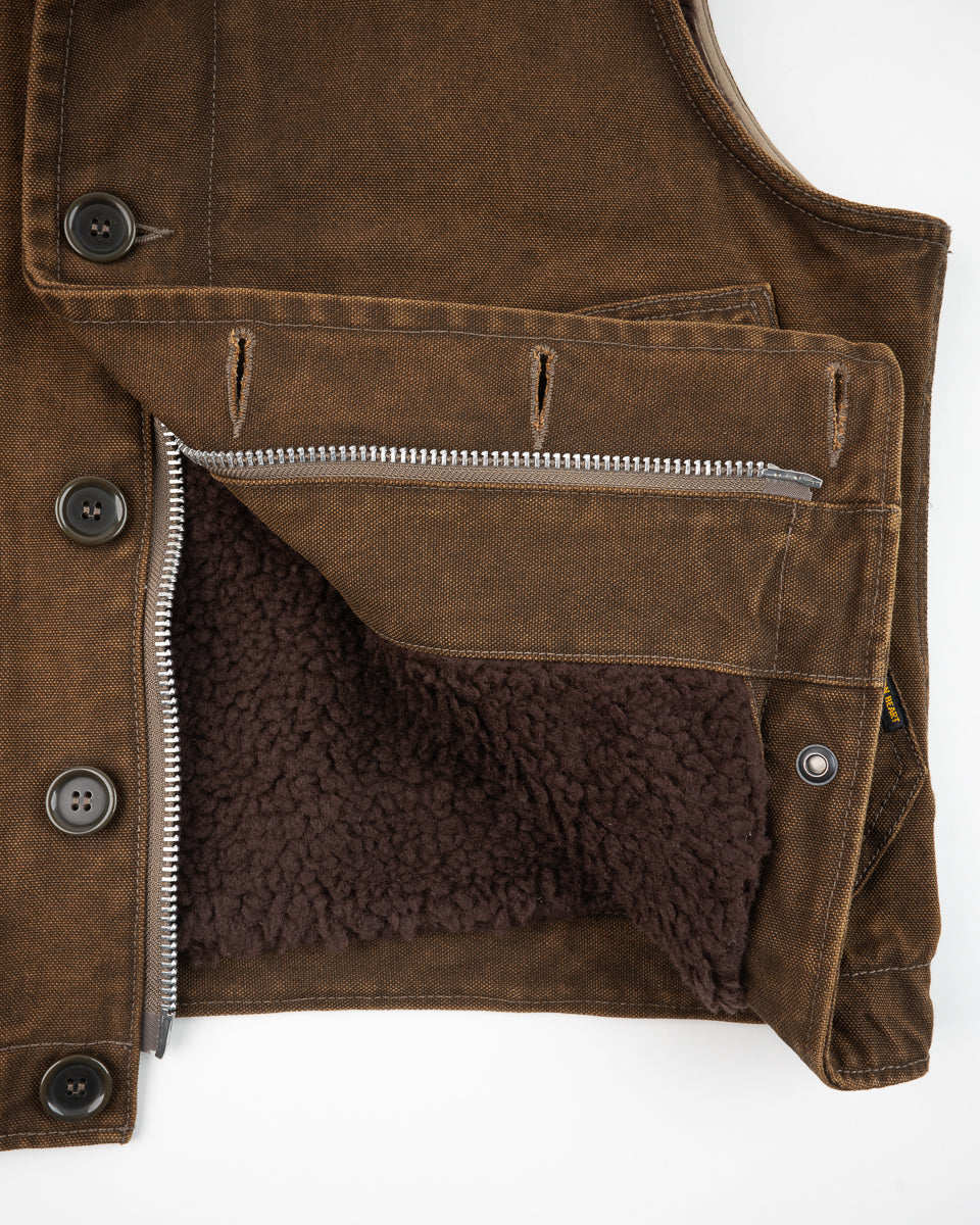 12oz Duck N1 Deck Vest - Brown – Iron Heart