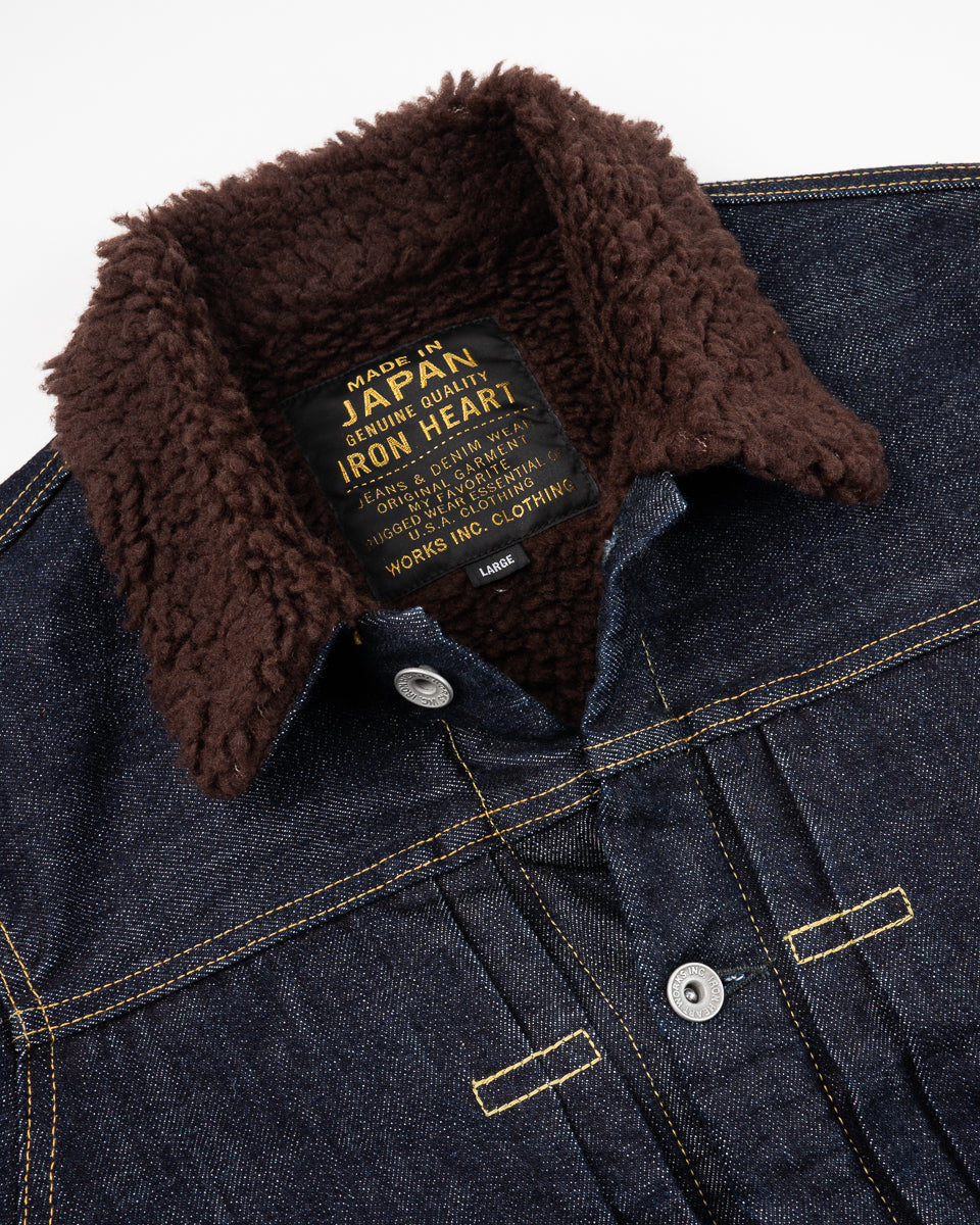 16oz Selvedge Denim Fleece Lined Type II - Indigo – Iron Heart