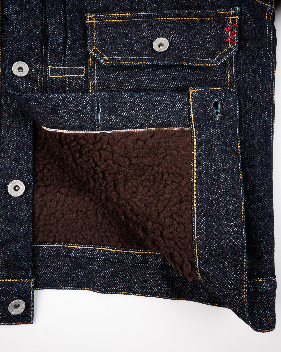 16oz Selvedge Denim Fleece Lined Type II - Indigo – Iron Heart