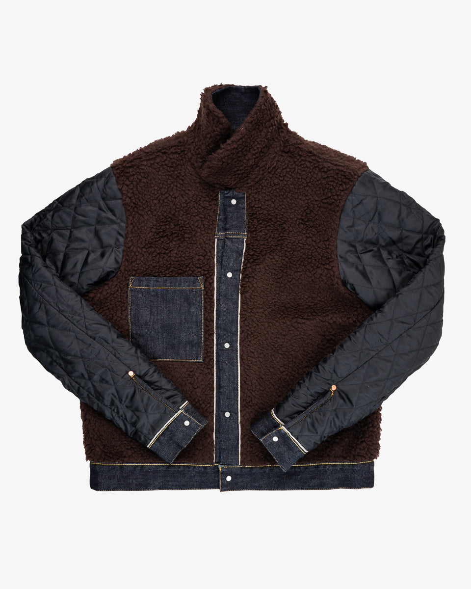 IRON HEART Hロゴ刺繍 スタジャン XX-LARGE 16oz Selvedge Denim Fleece Lined Type II - Indigo – Iron Heart