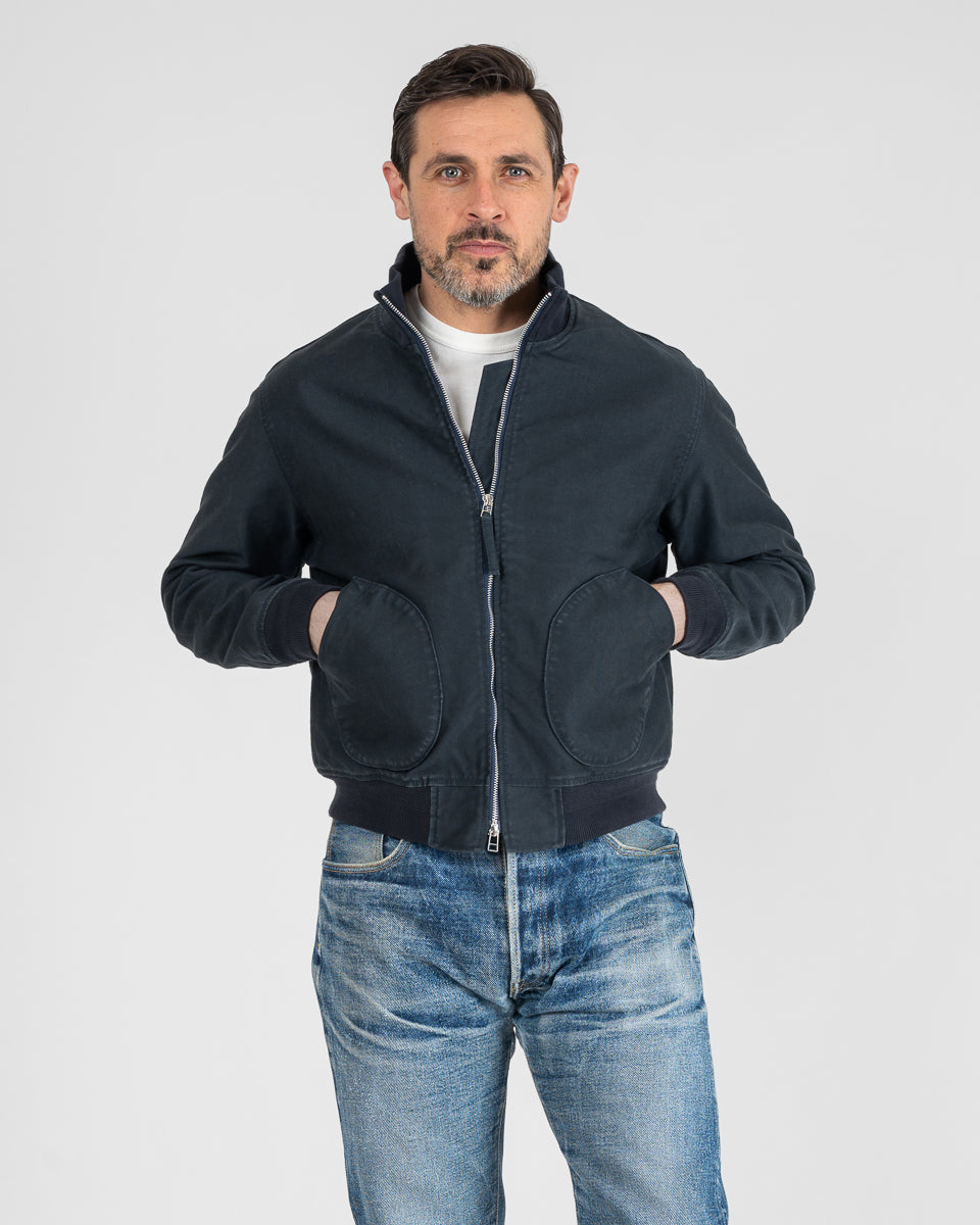 12oz Whipcord Tanker Jacket - Navy