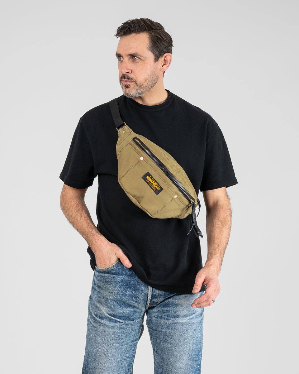 12oz Whipcord Waist Bag - Khaki – Iron Heart