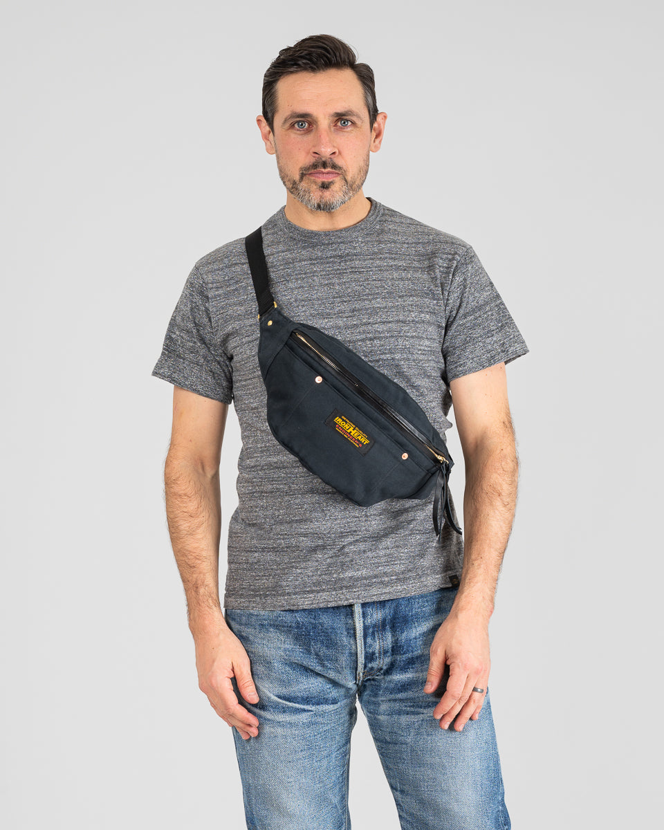 12oz Whipcord Waist Bag - Navy – Iron Heart