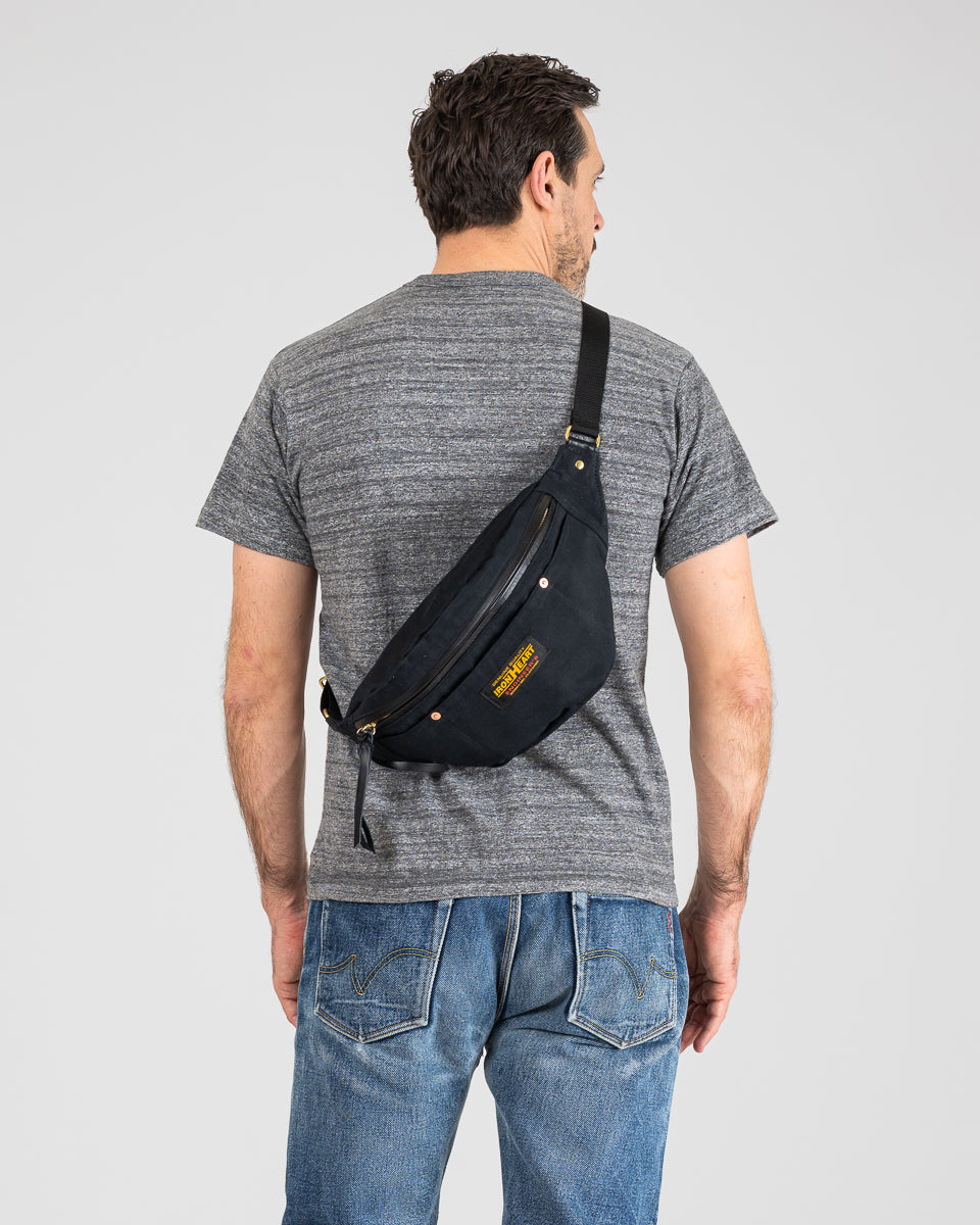 12oz Whipcord Waist Bag - Black – Iron Heart