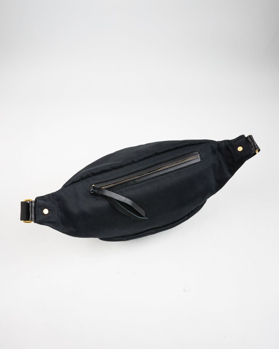 12oz Whipcord Waist Bag - Black – Iron Heart