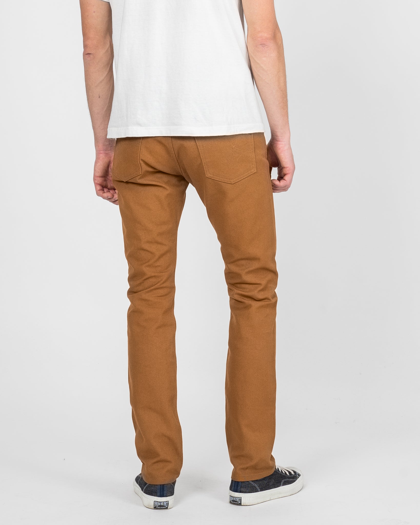 17oz Duck Slim Cut Jeans - Brown – Iron Heart