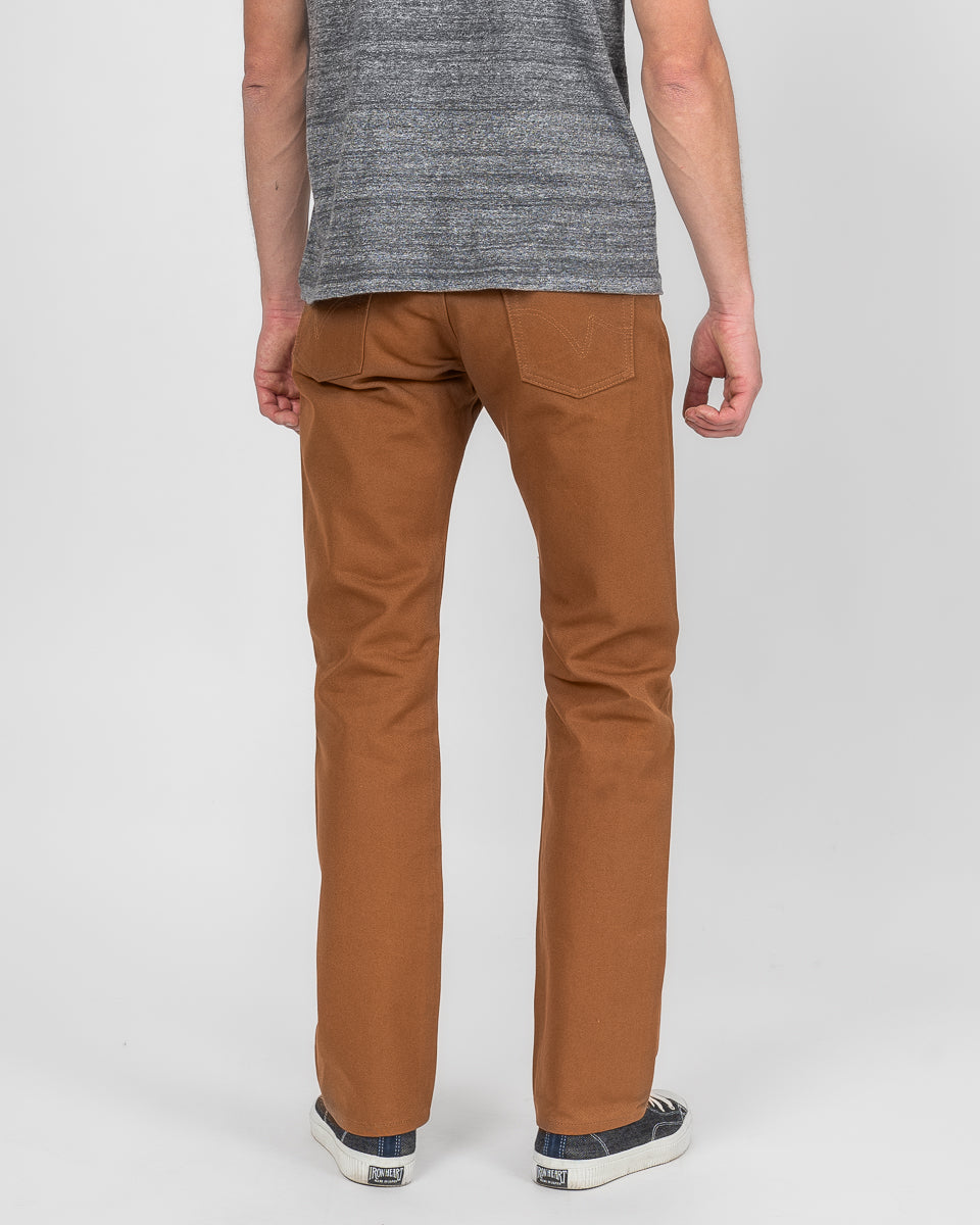 17oz Duck Slim Straight Cut Jeans - Brown