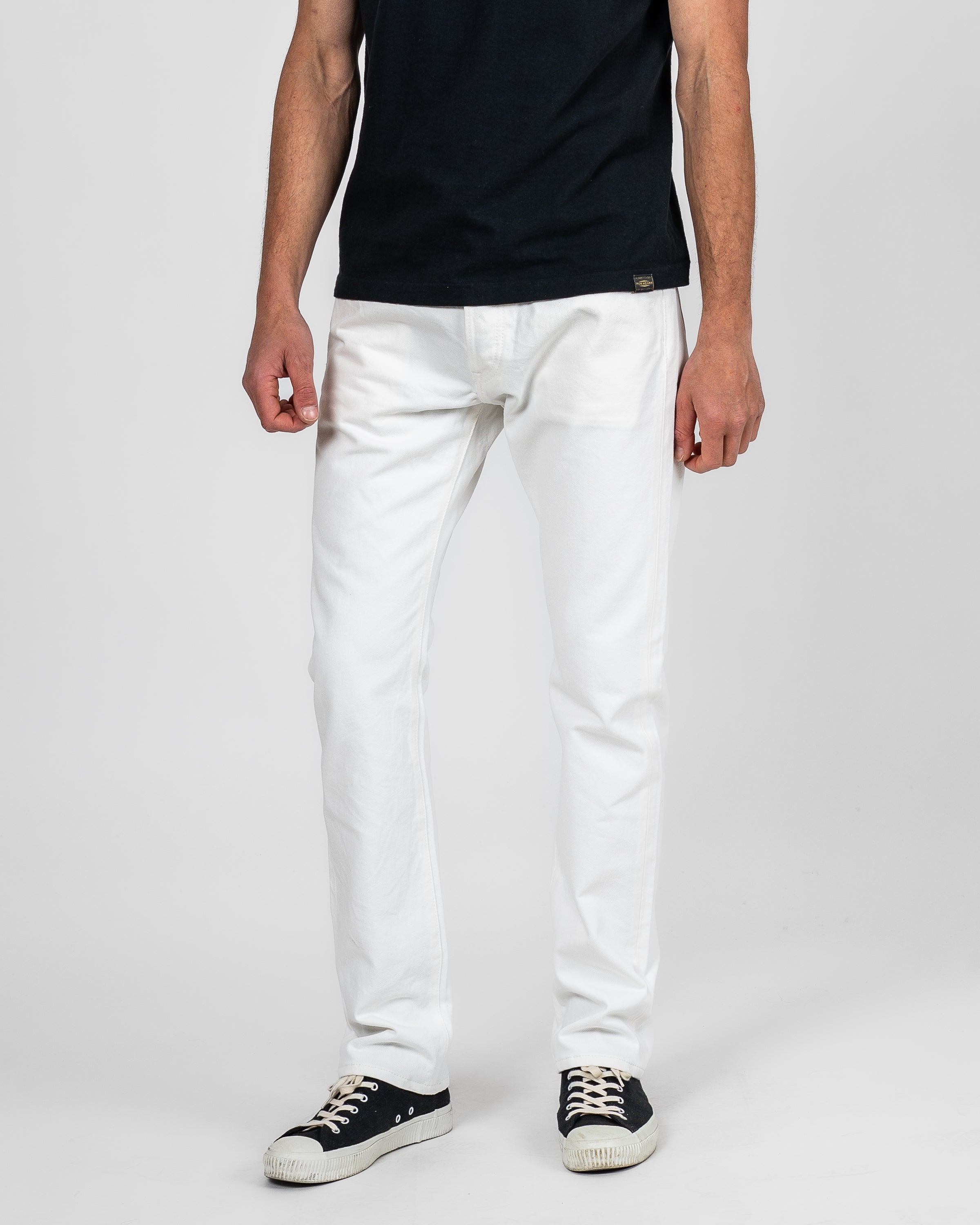 13.5oz Denim Slim Cut Jeans - White
