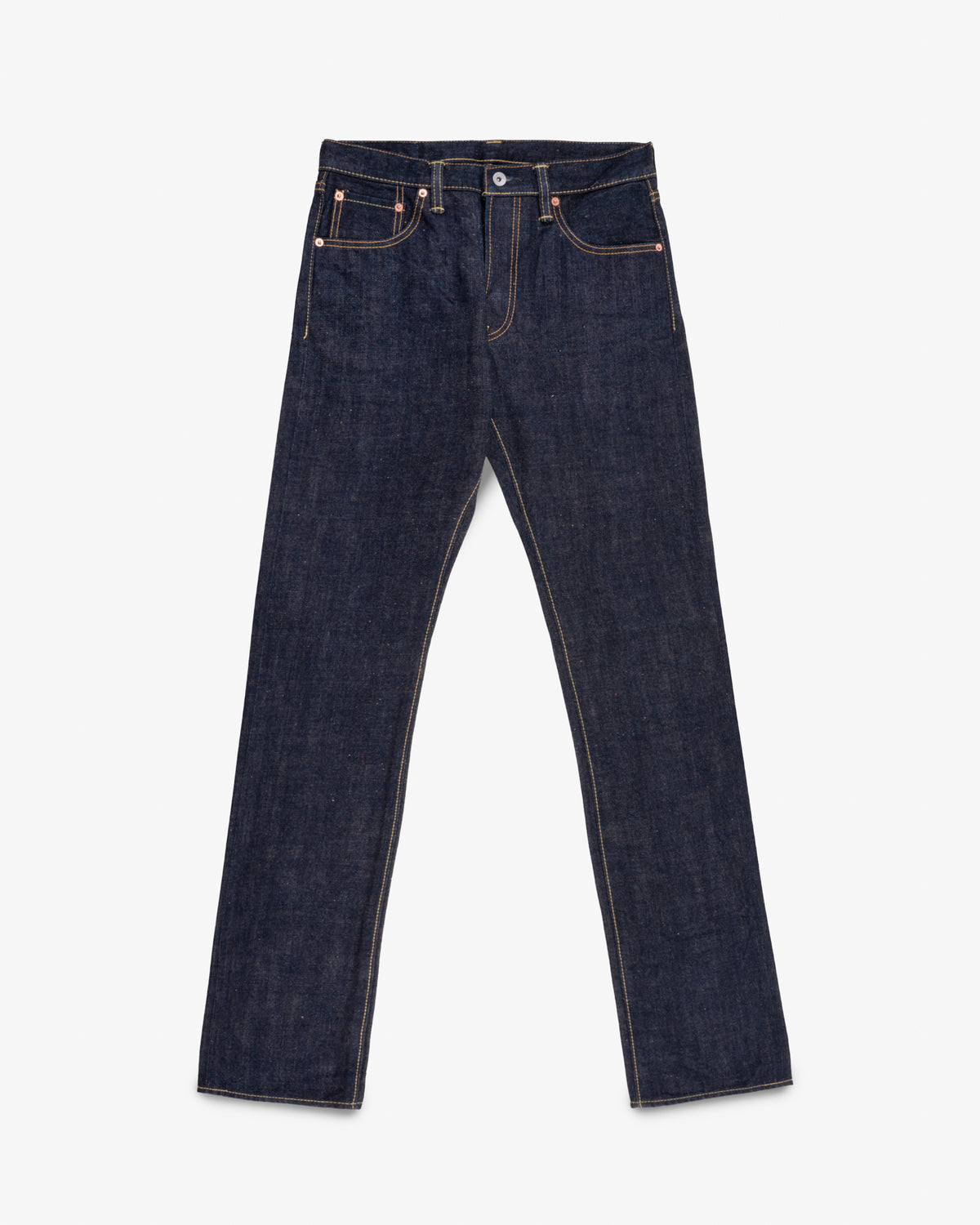 Selvedge Denim Slim Cut Jeans Natural