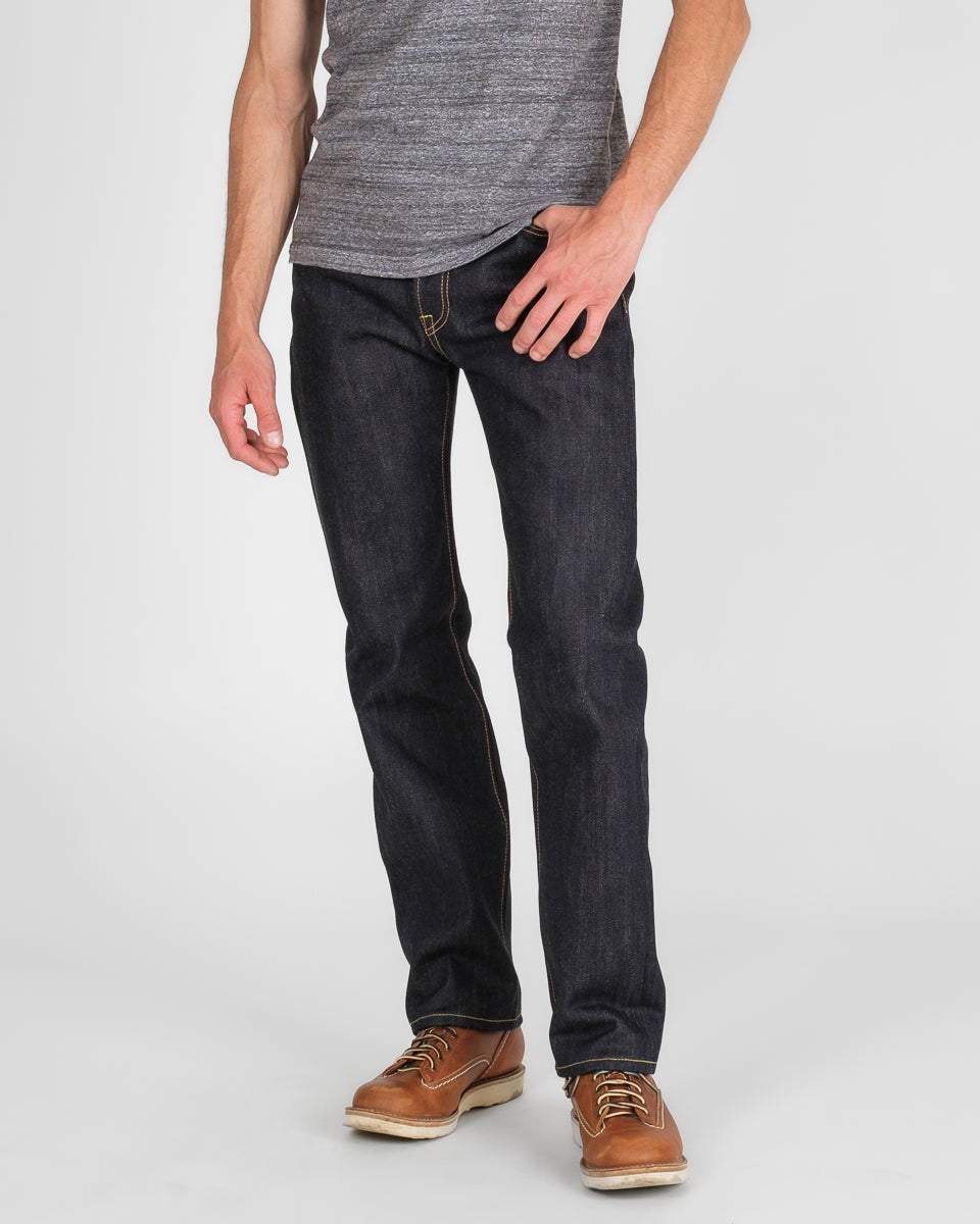 Iron Heart 25oz Selvedge Denim Slim Straight Cut Jeans - Indigo