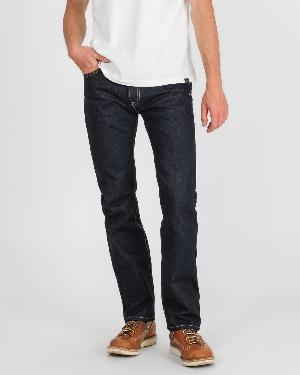 14oz Selvedge Denim Slim Straight Cut Jeans - Indigo