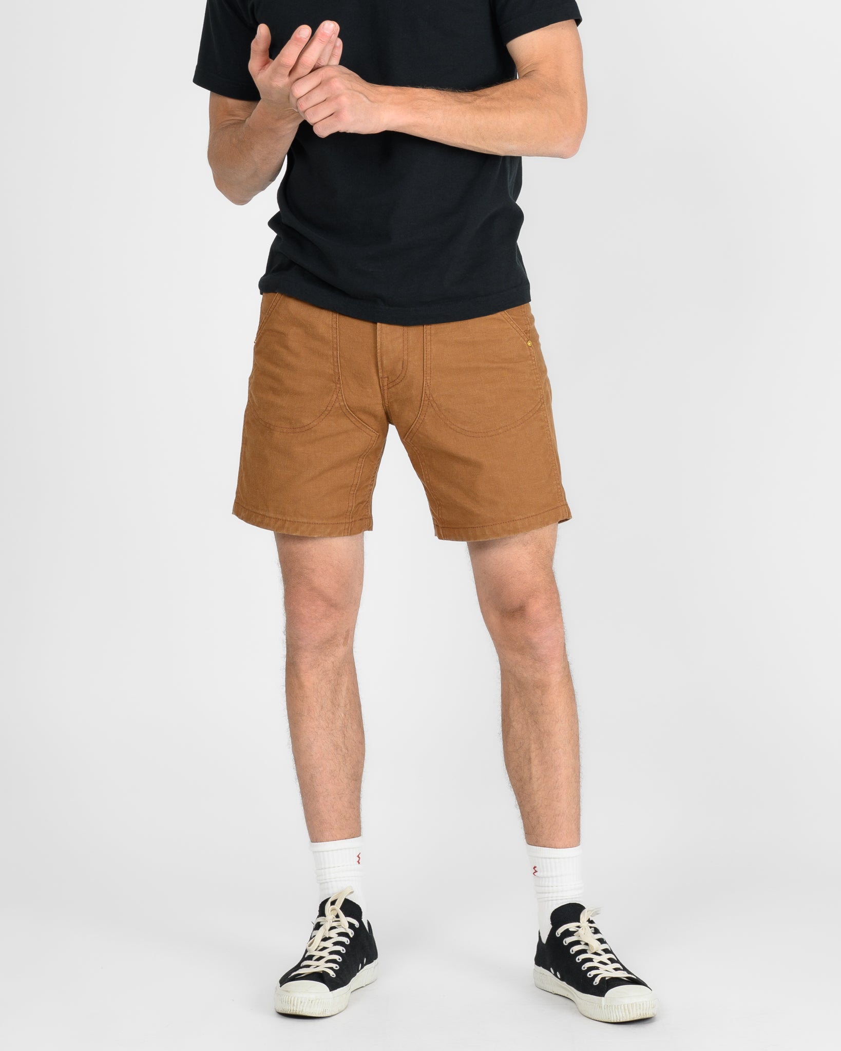 10oz Double Front Duck Shorts - Brown