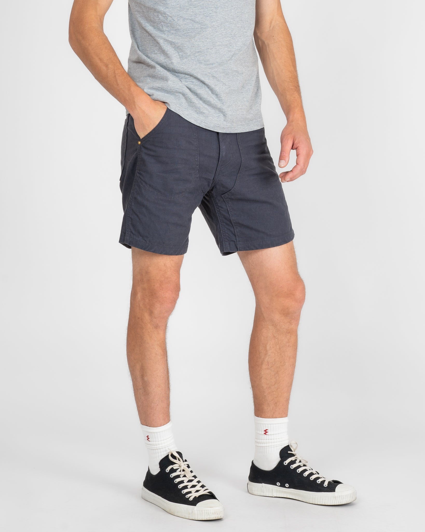 10oz Double Front Duck Shorts - Black