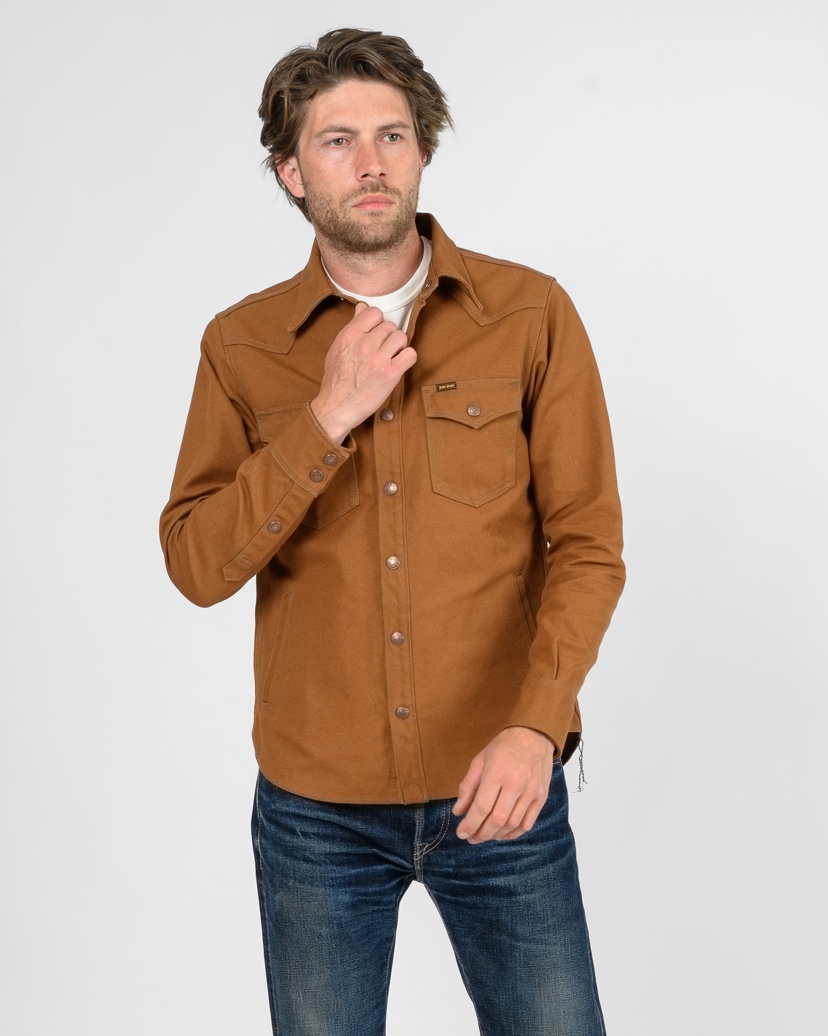 17oz Cotton Duck CPO Shirt - Brown
