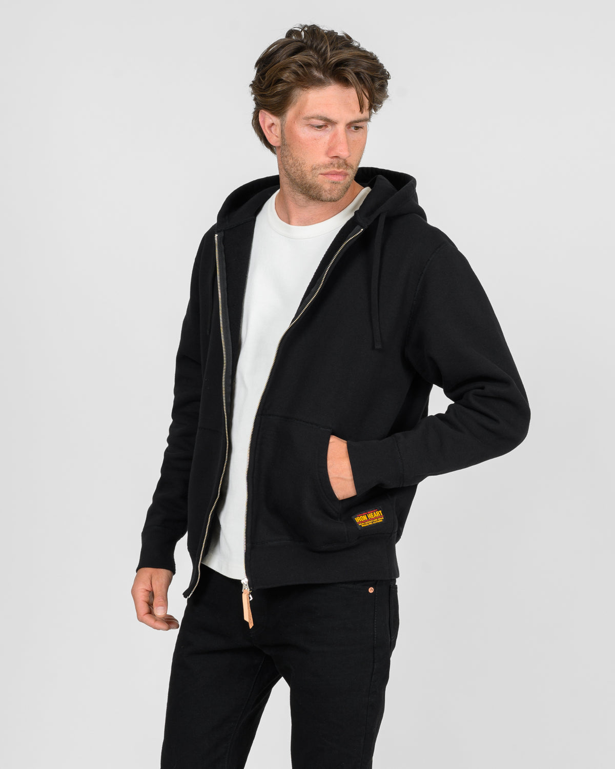 Iron Heart Ultra Heavyweight Loopwheel Cotton Zip Up Hoodie