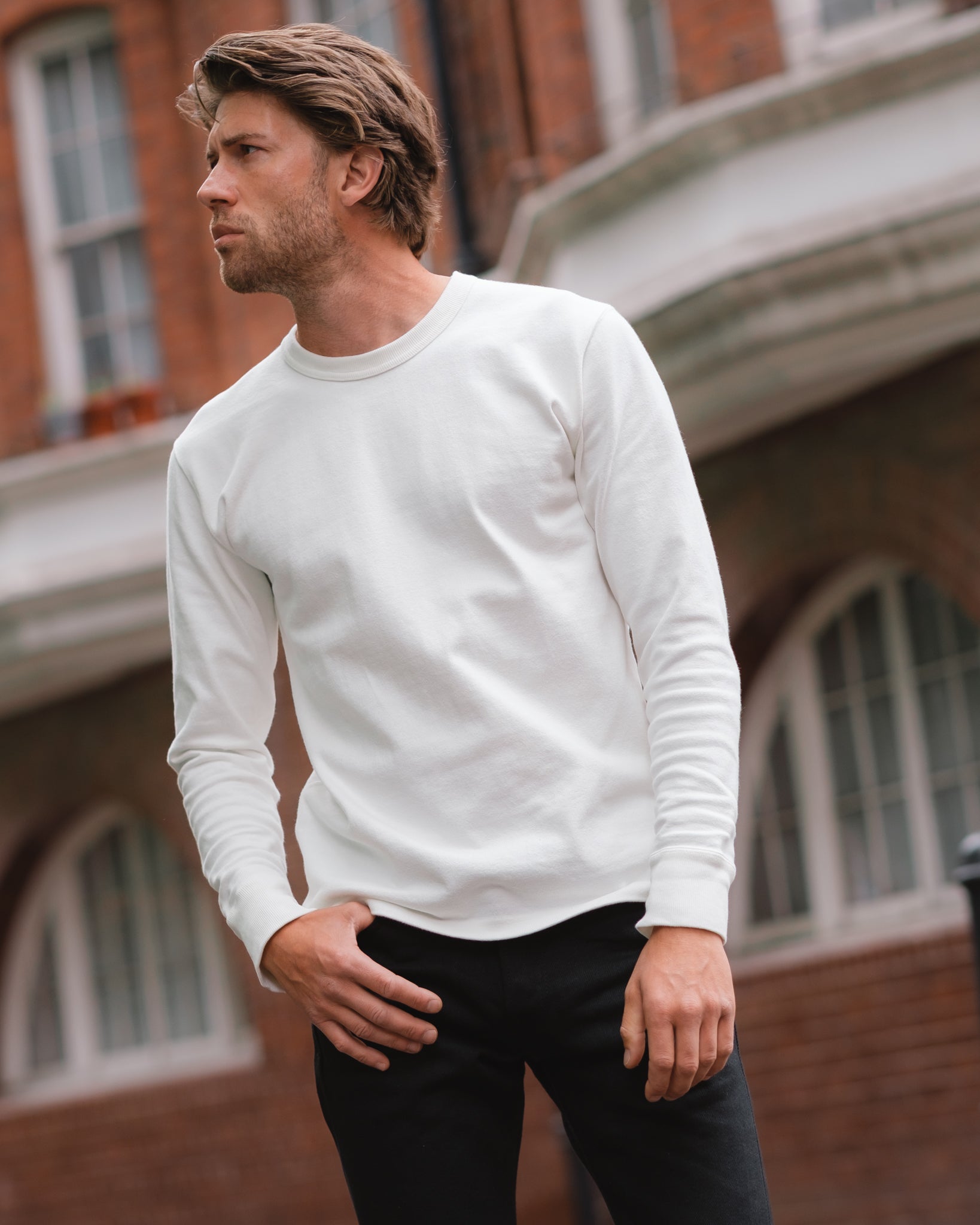Iron Heart 11oz Cotton Knit Long Sleeved Crew Neck Sweater