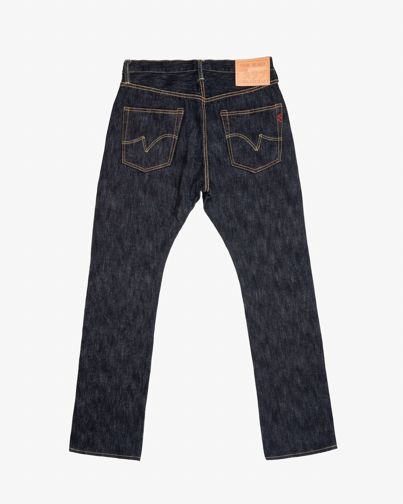 16oz Slubby Selvedge Denim Super Slim Cut Jeans - Indigo (IH-555S-SLB) Tag 33, Hemmed to 31.0"