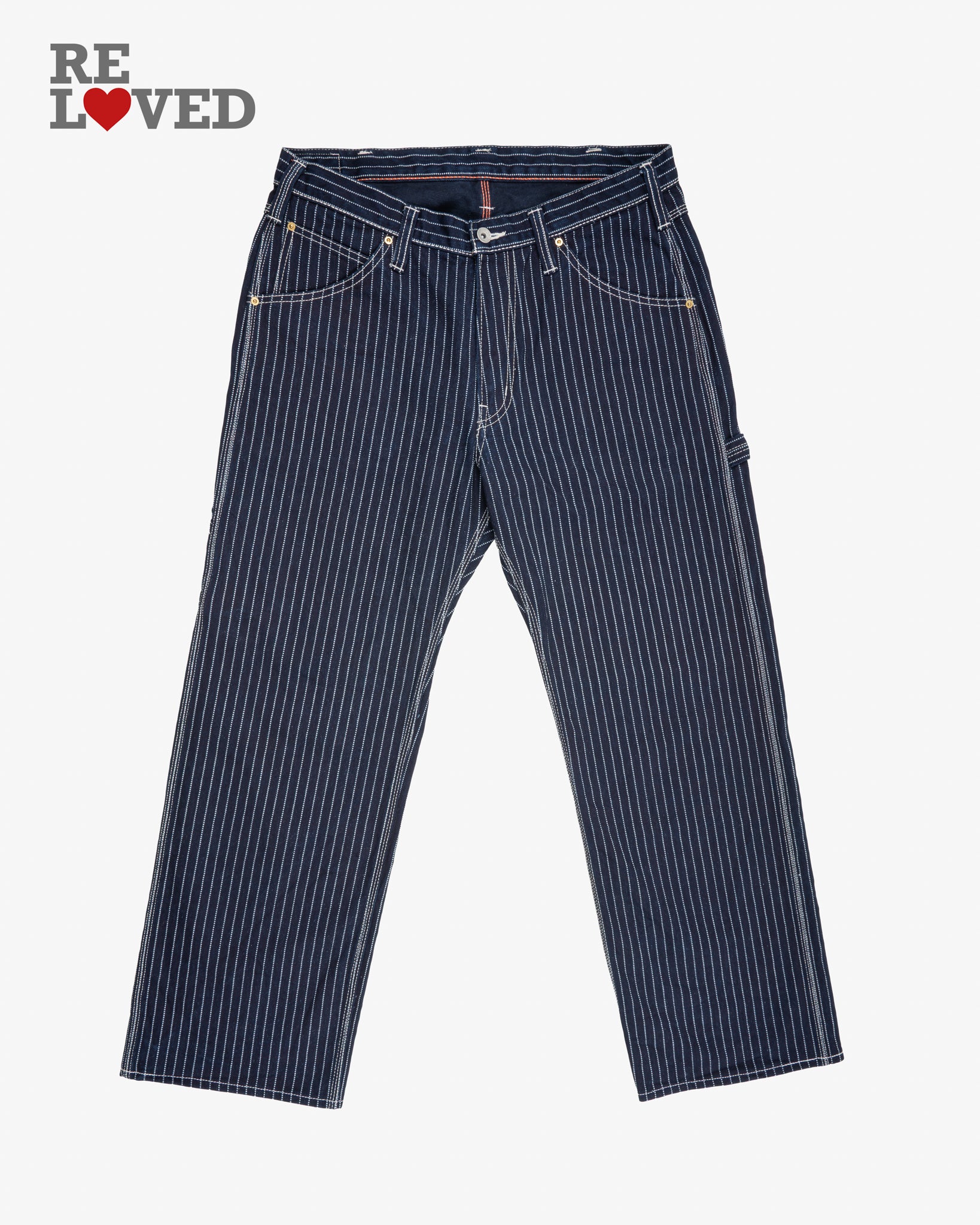 12oz Wabash Painter's Pants - Indigo - (IH-814-IND) Tag 36, Hemmed to 29.5"