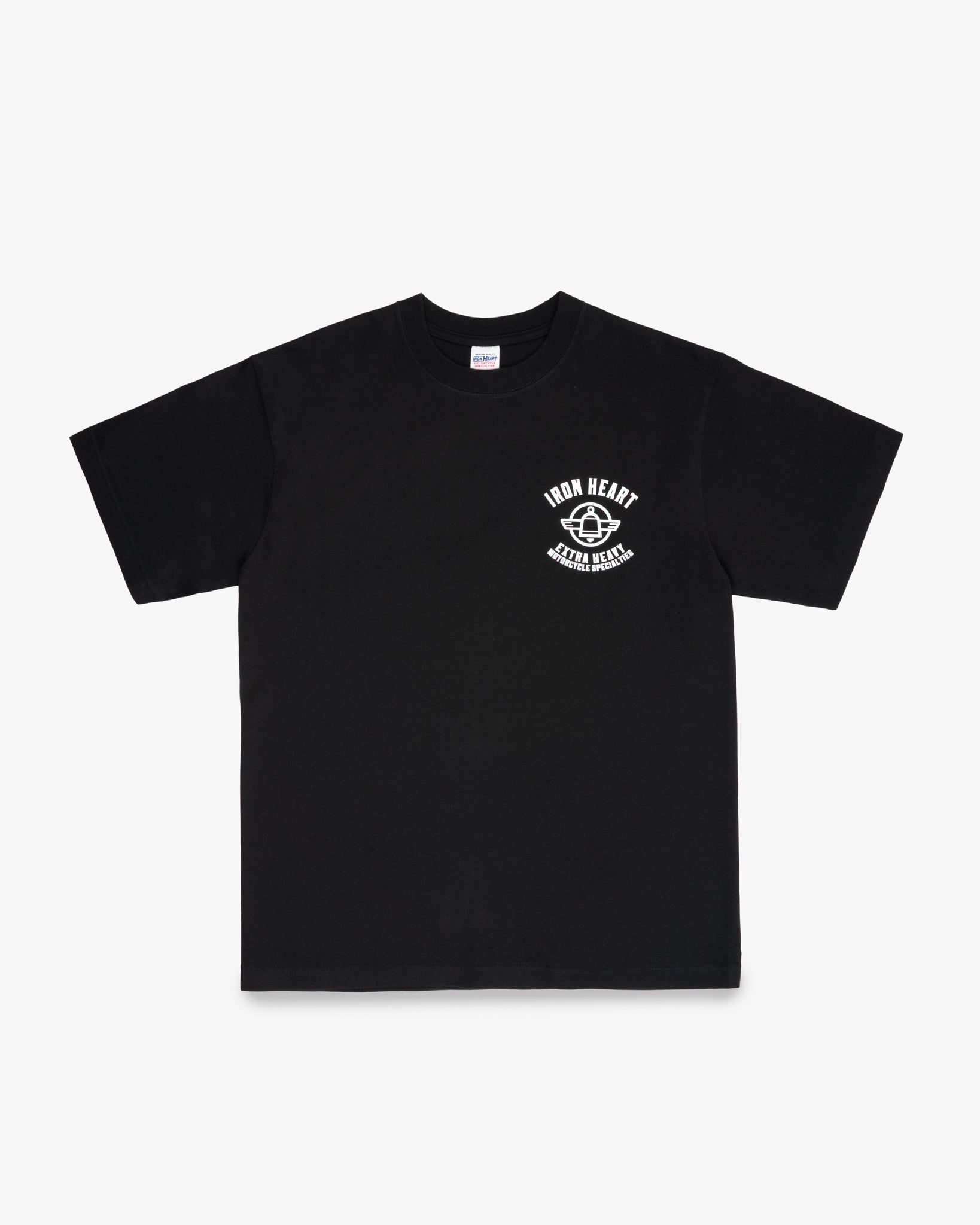 7.5oz Printed Loopwheel Crew Neck T-Shirt - Black
