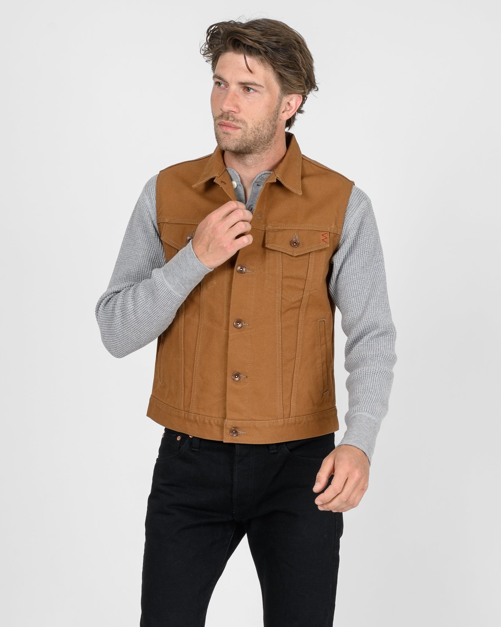 17oz Duck Modified Type III Vest - Brown