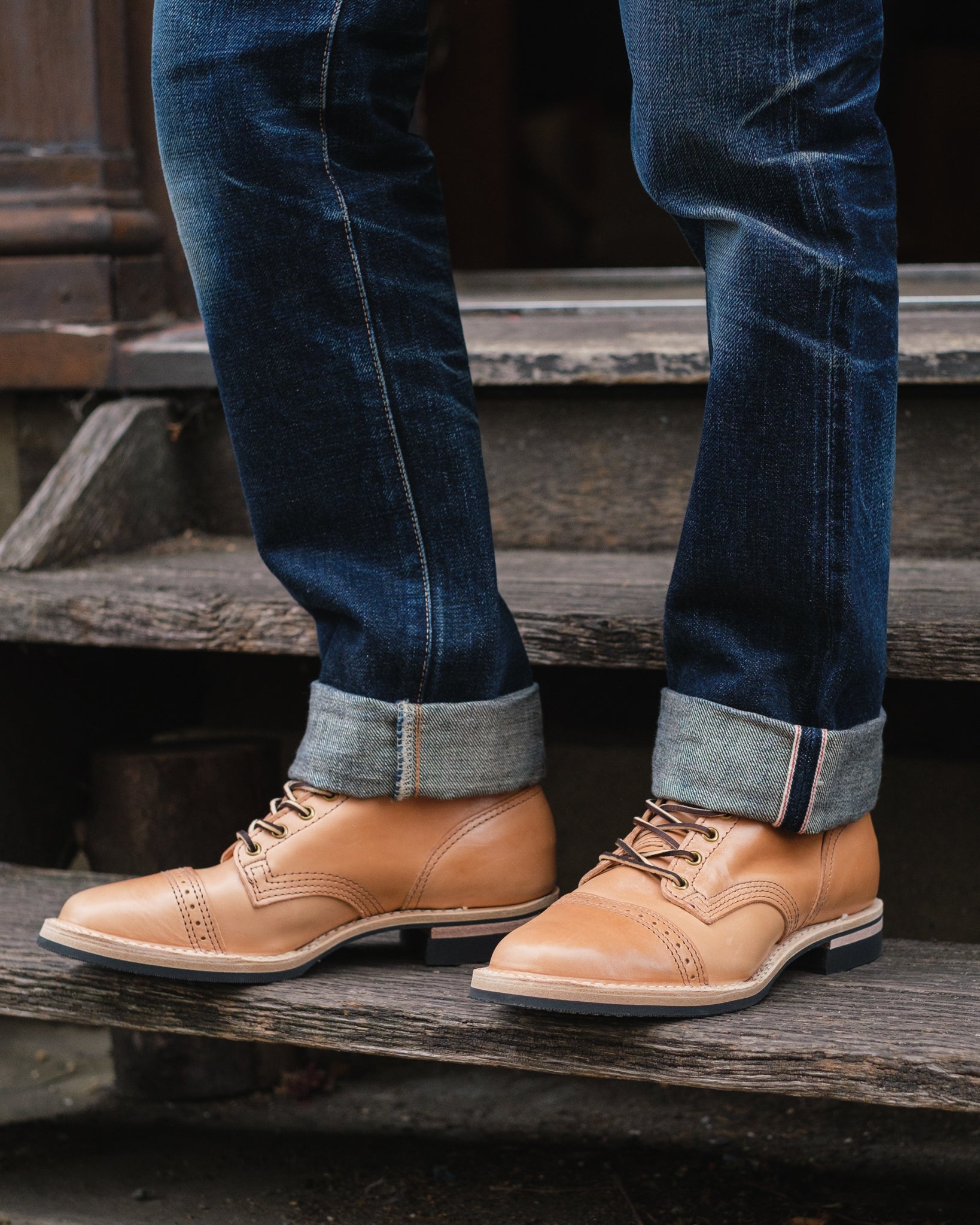 Iron Heart Int'l x Wesco® 7" Toe Cap Boot - The "Guildsman" - Natural Horsehide