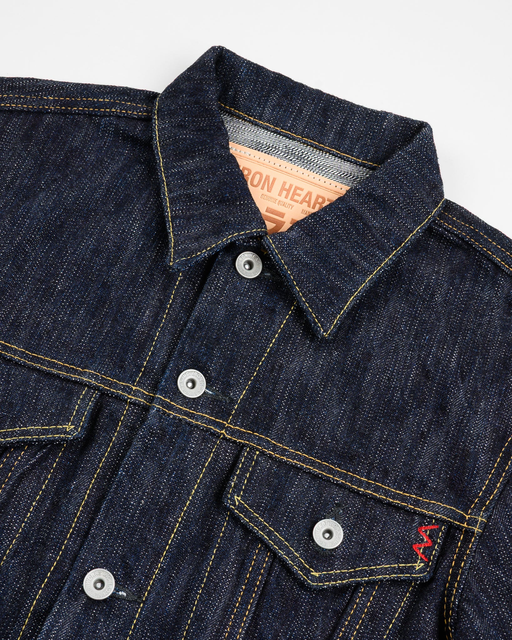 Iron Heart 16oz Slubby Selvedge Denim Type III Jacket in Indigo