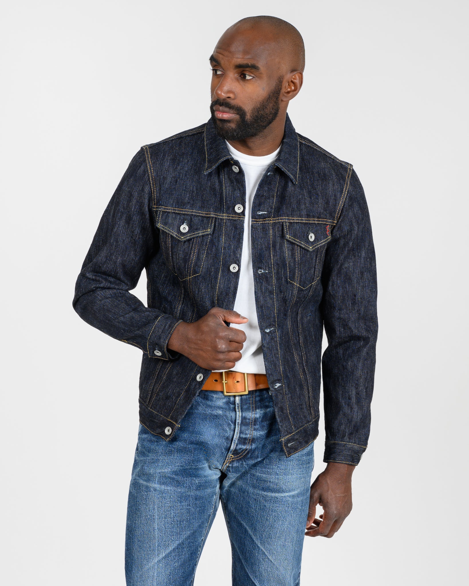 Iron Heart 16oz Slubby Selvedge Denim Type III Jacket in Indigo