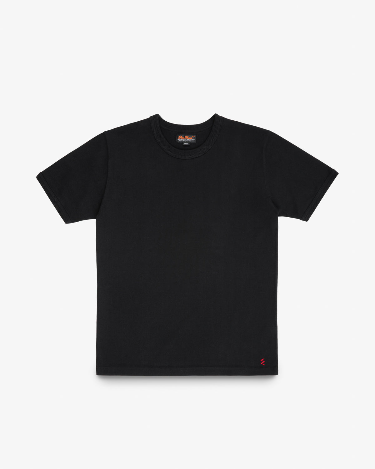 Cotton Knit Crew Neck T Shirt