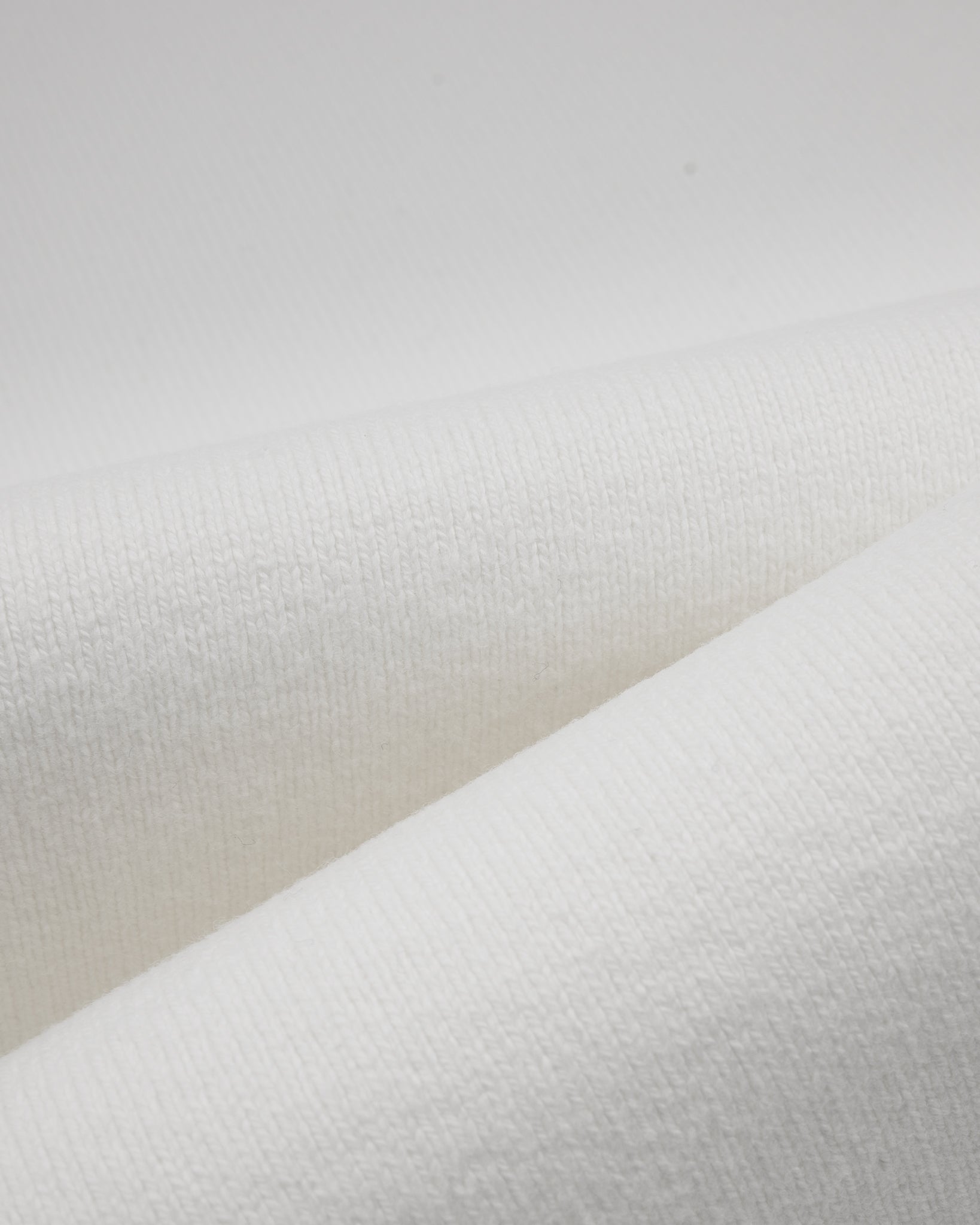 11oz Cotton Knit Crew Neck T-Shirt - White