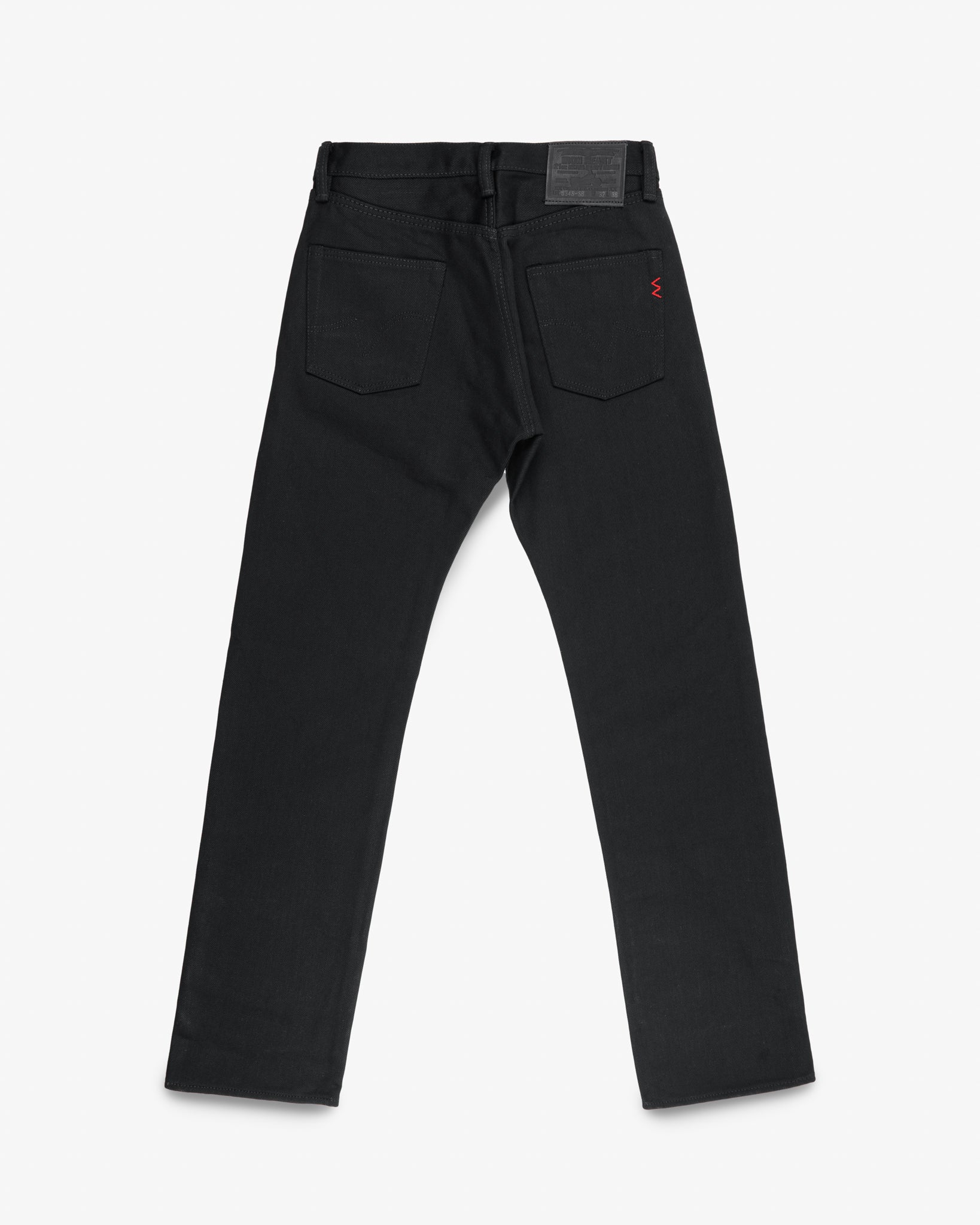 21oz Selvedge Denim Straight Cut - Superblack Non-Fade – Iron Heart