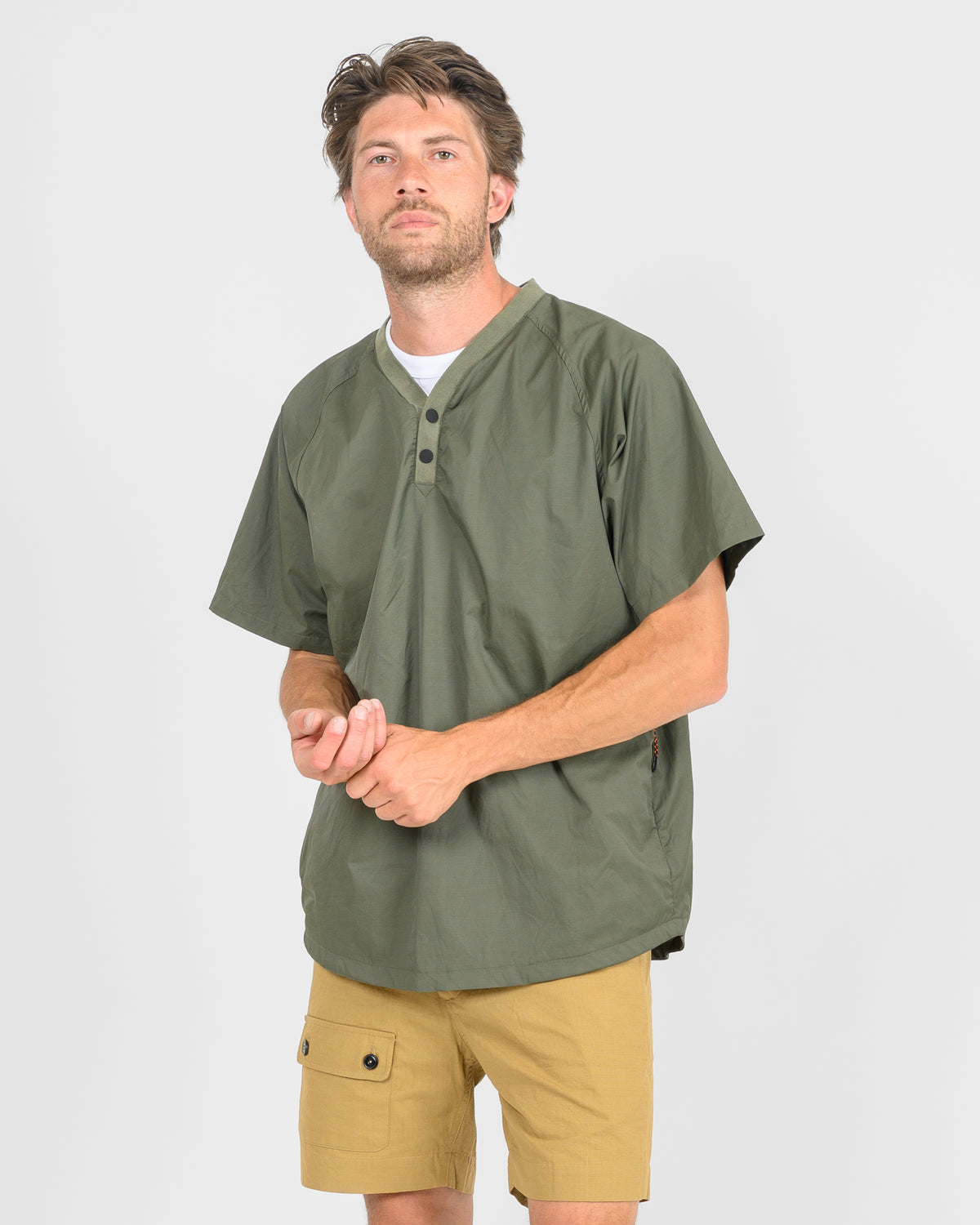 OGL VIAE Short Sleeved Surgeon Windshirt - Olive