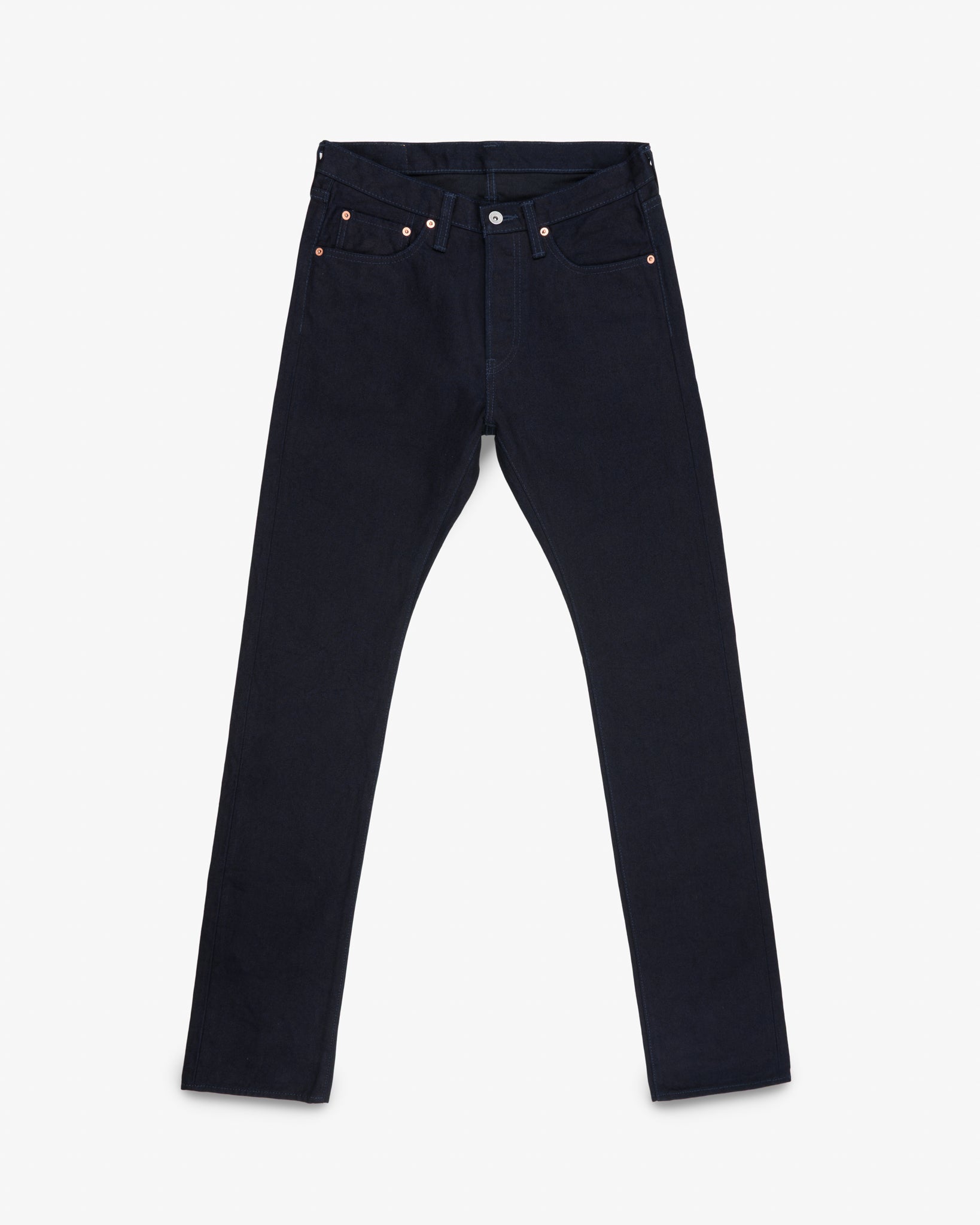 14oz Selvedge Denim Slim Cut  Jeans - Indigo/Black