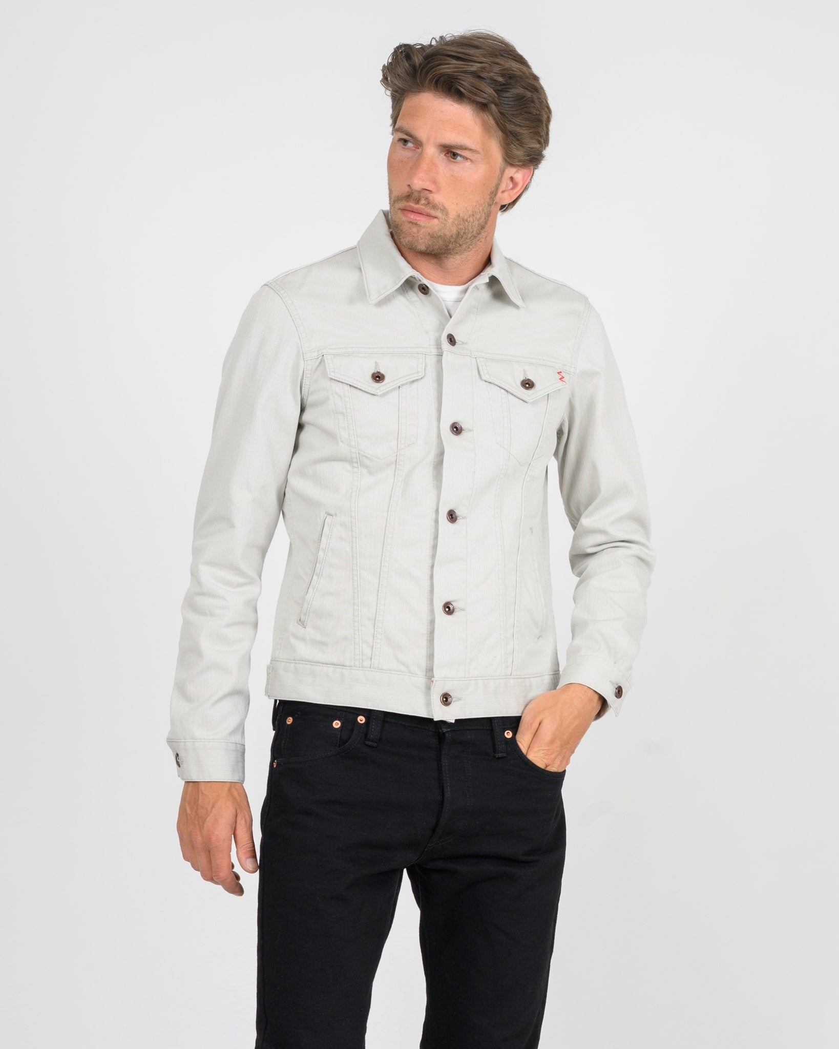 11oz Piqué Modified Type III Jacket - Light Grey