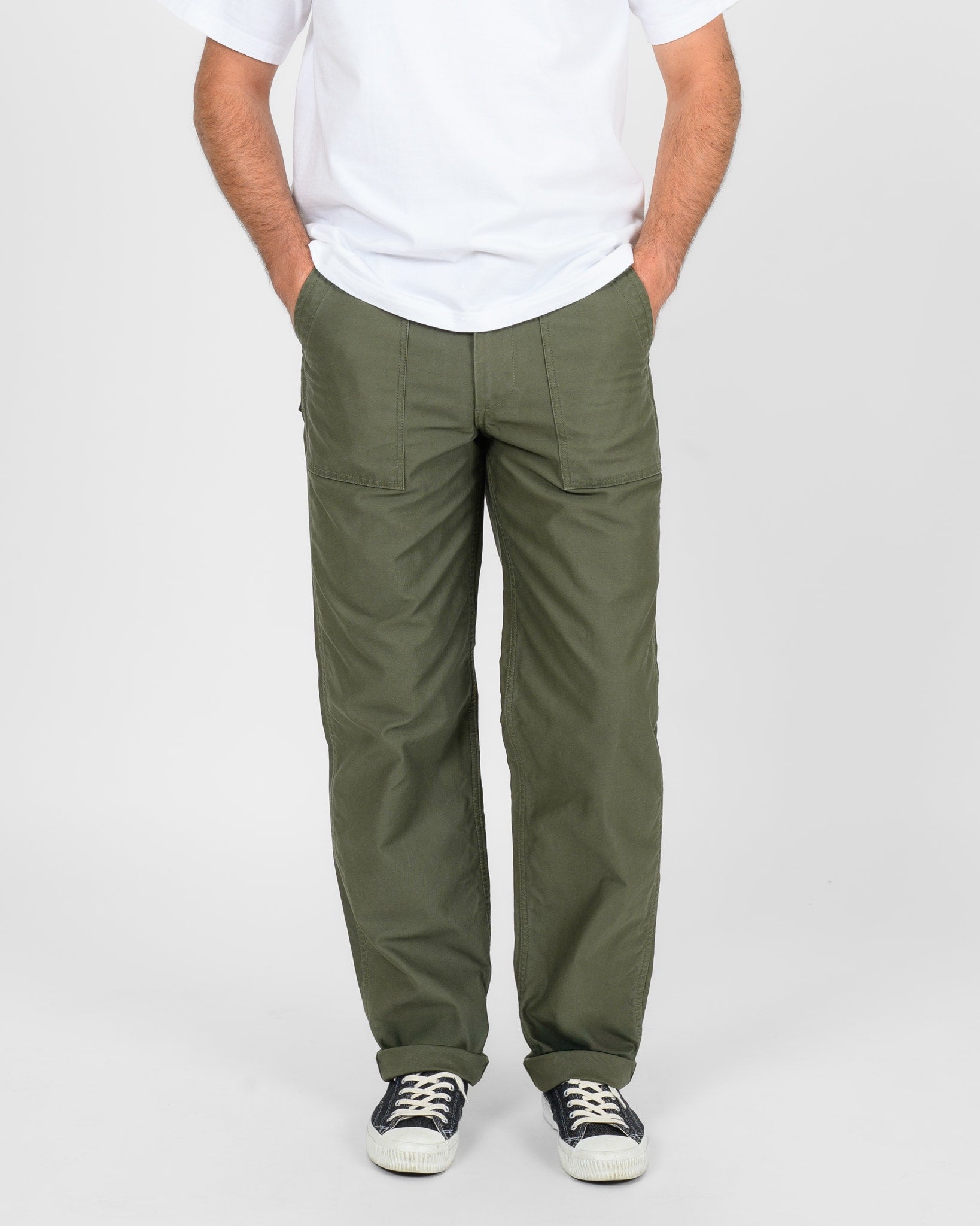 10oz Back Sateen Baker Pants - Army Green