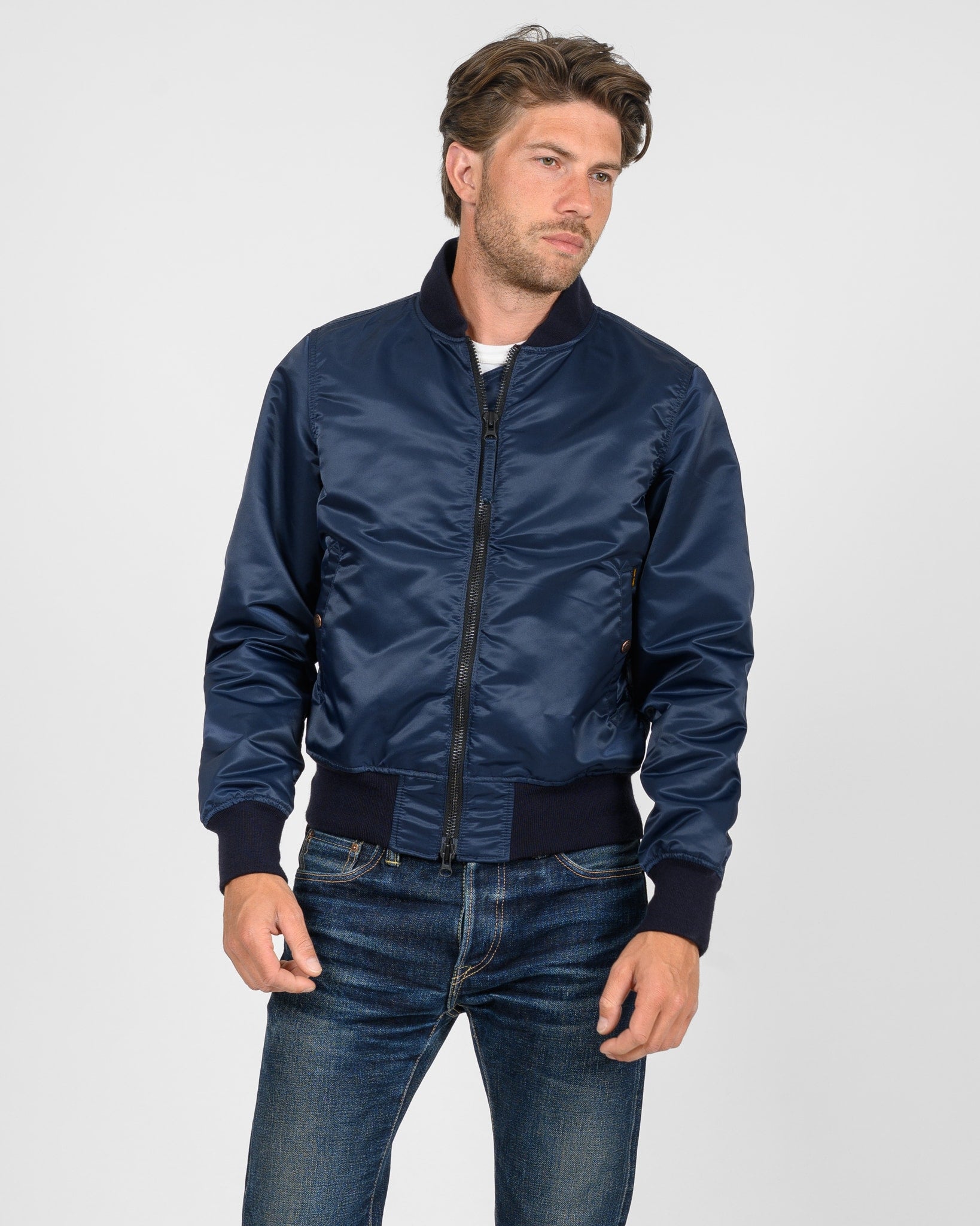 4.8oz Nylon Type L-2B Jacket - Navy