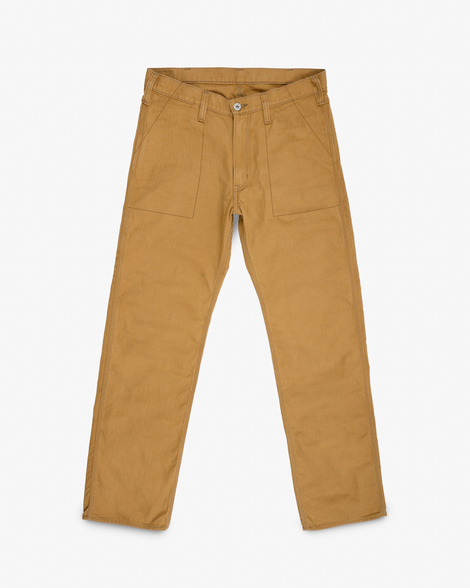 10oz Herringbone Baker Pants - Brown