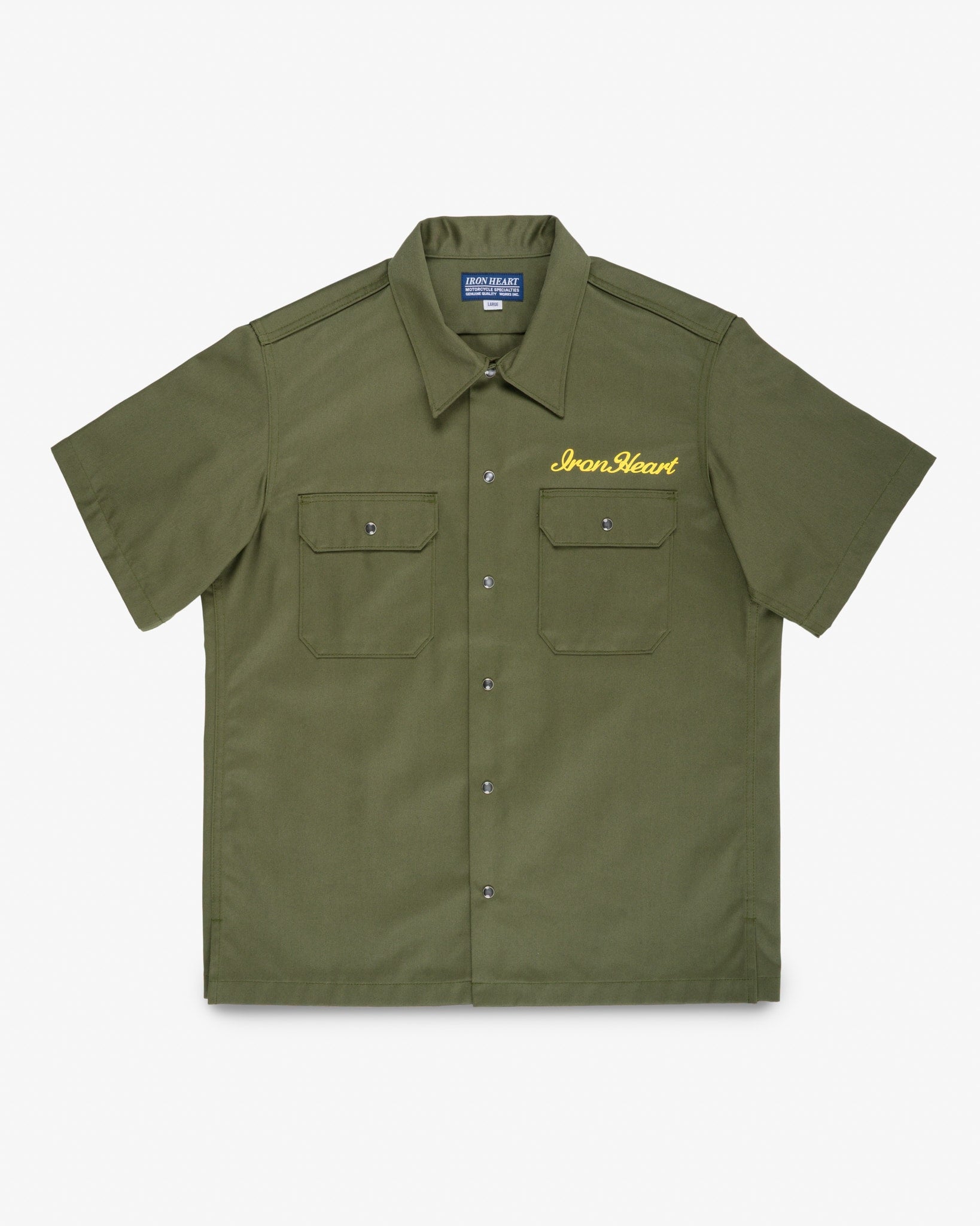 9.6oz T/C Short Sleeved Mechanic Shirt - Olive Drab Green