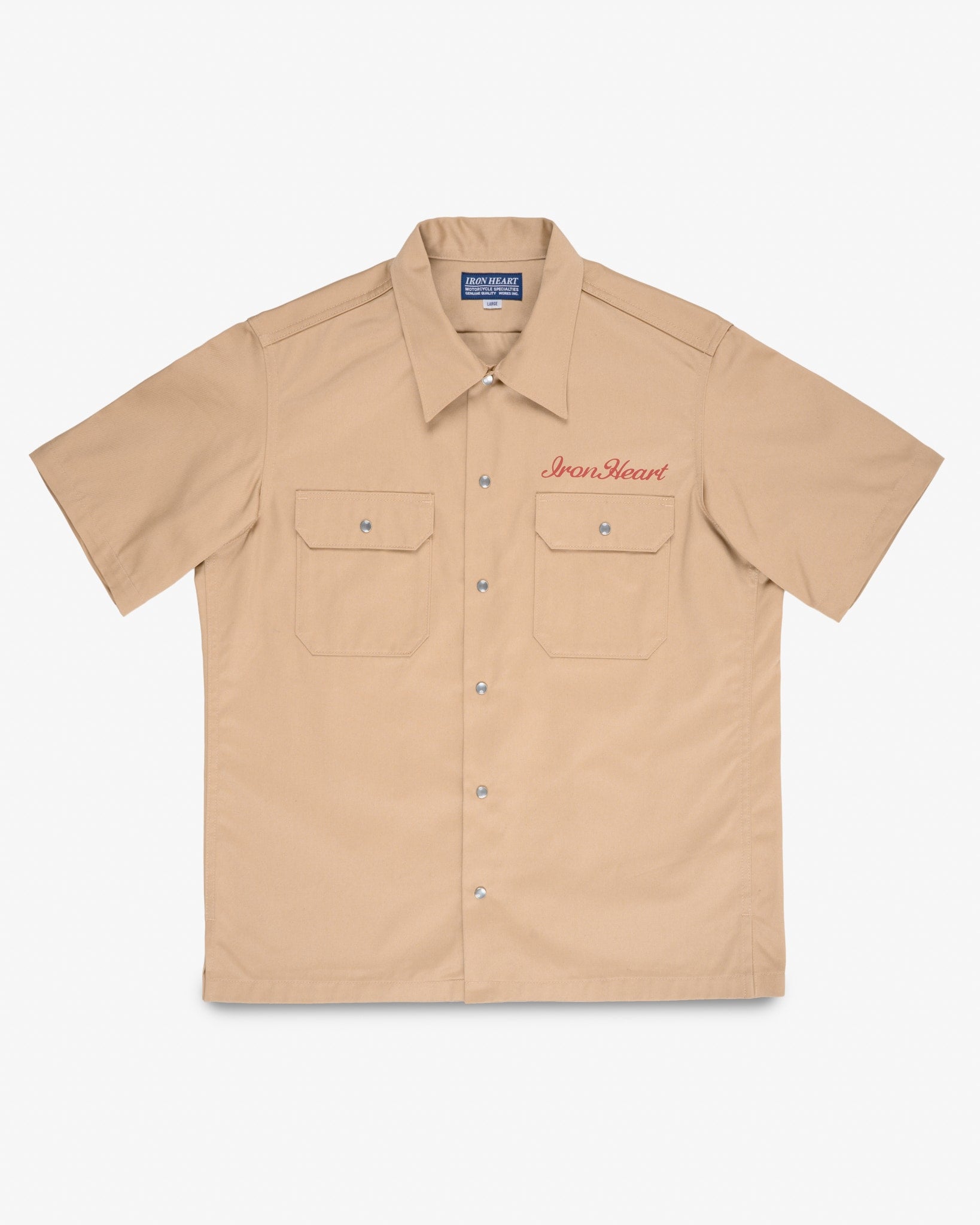 9.6oz T/C Short Sleeved Mechanic Shirt - Khaki