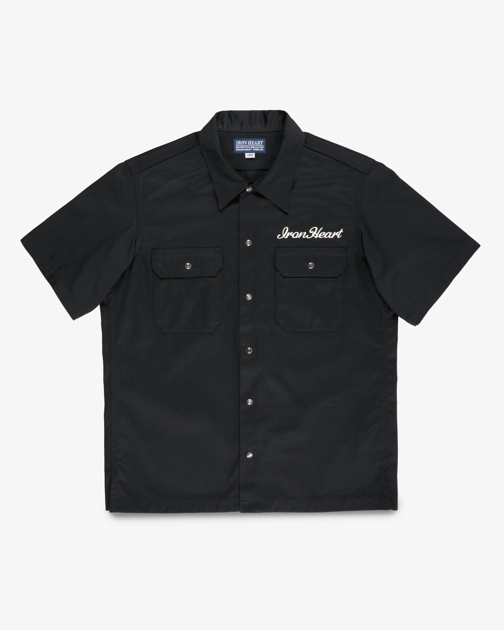 9.6oz T/C Short Sleeved Mechanic Shirt - Black