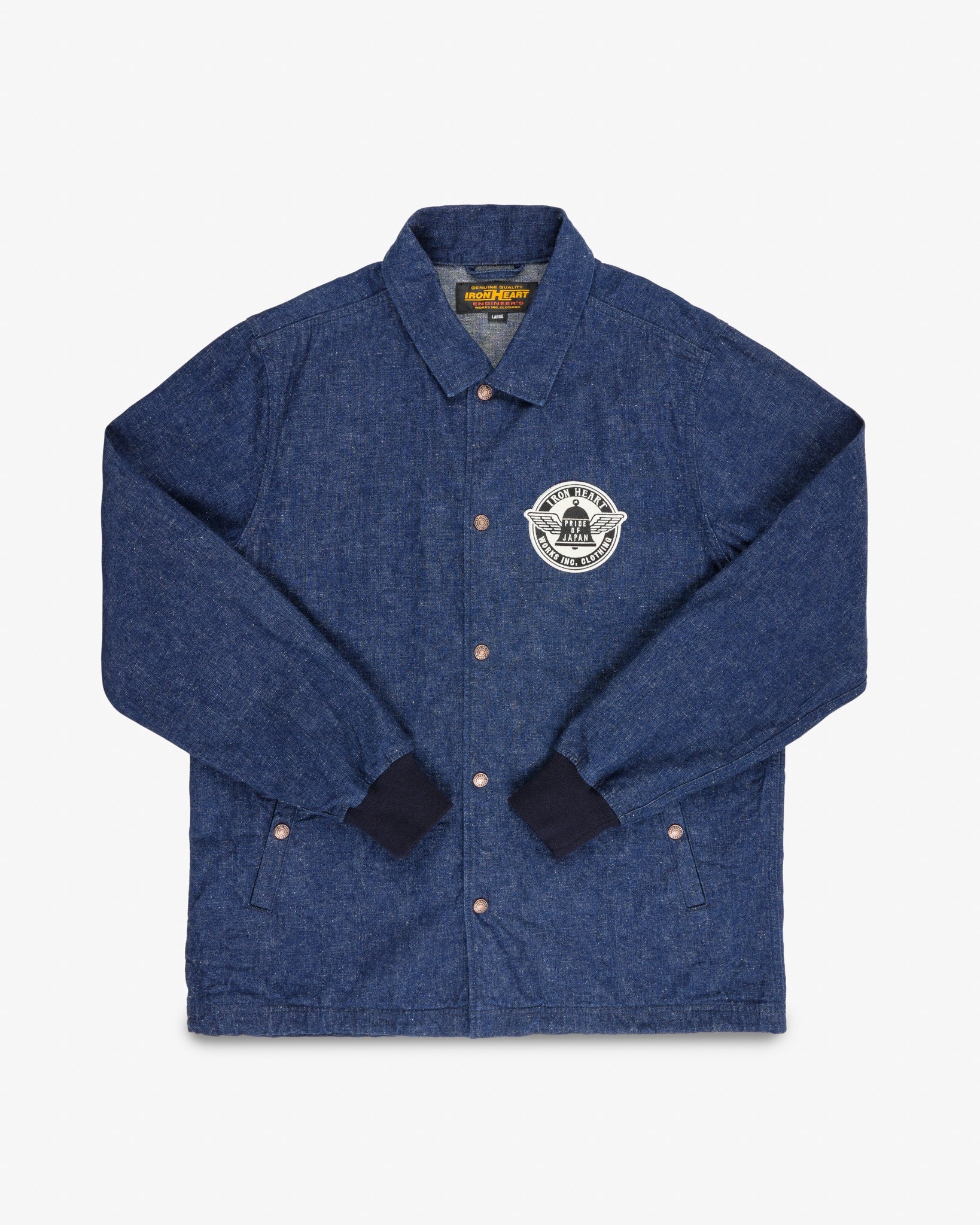 10oz Neppy Selvedge Denim Coach Jacket - Indigo