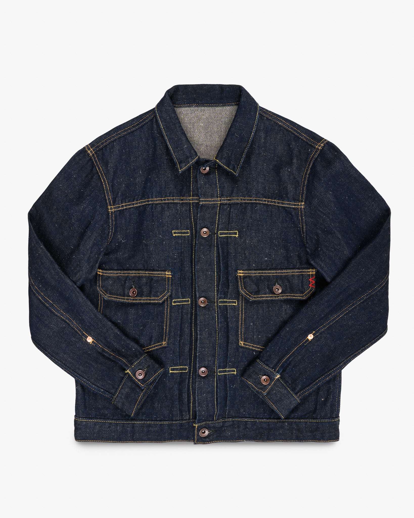 14oz Cotton/Linen Denim Type II Jacket - Indigo