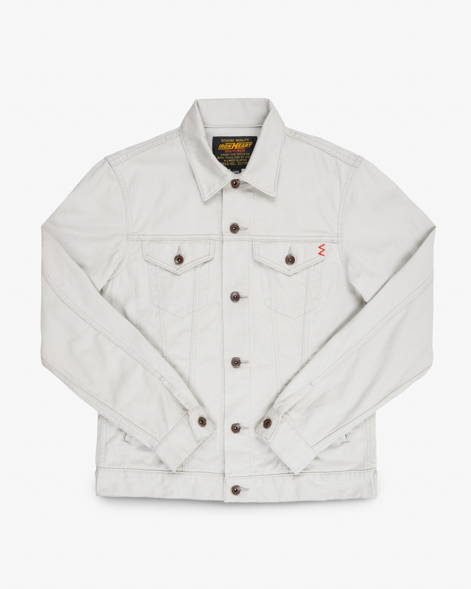11oz Piqué Modified Type III Jacket - Light Grey