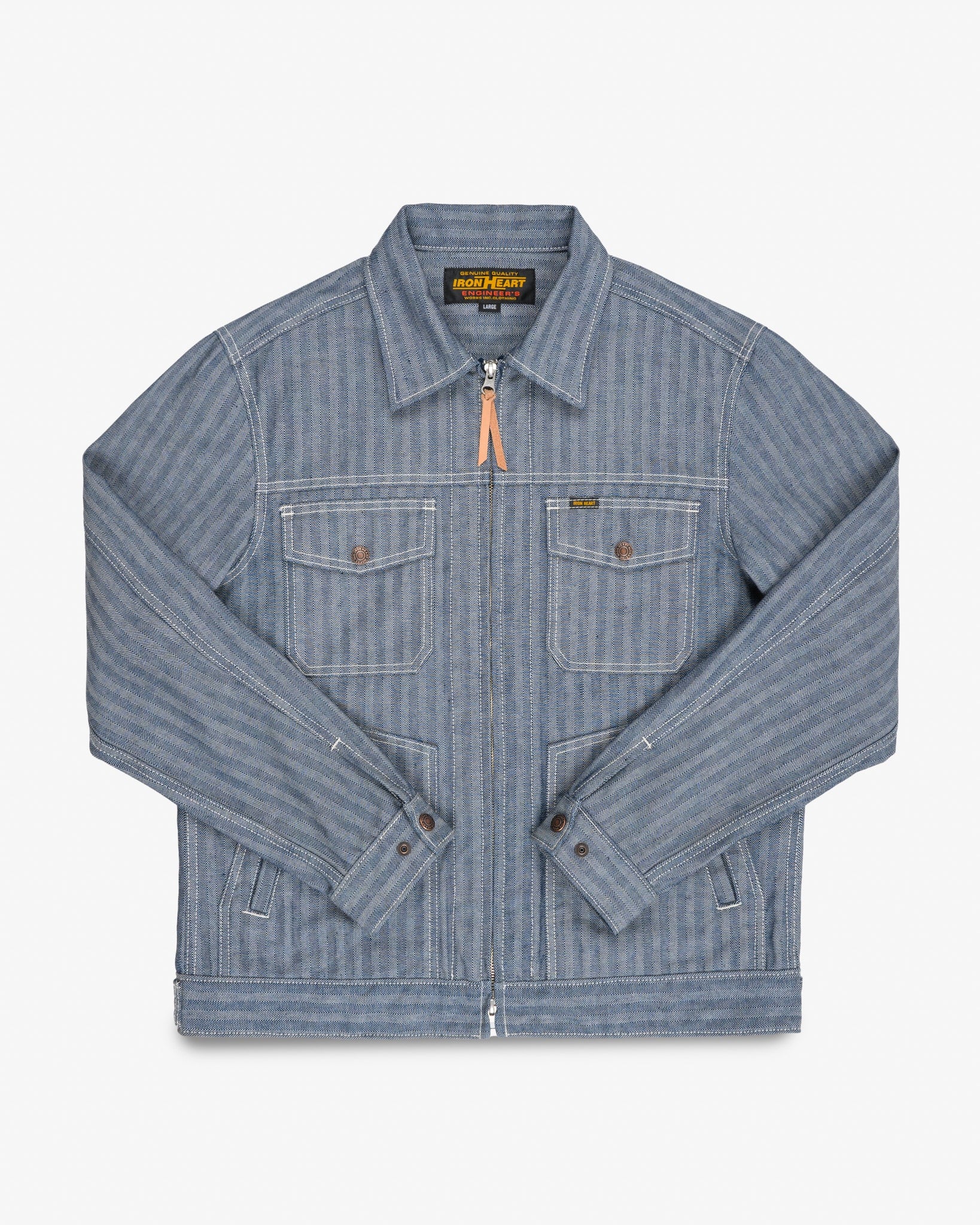 10.5oz Herringbone Work Jacket - Indigo