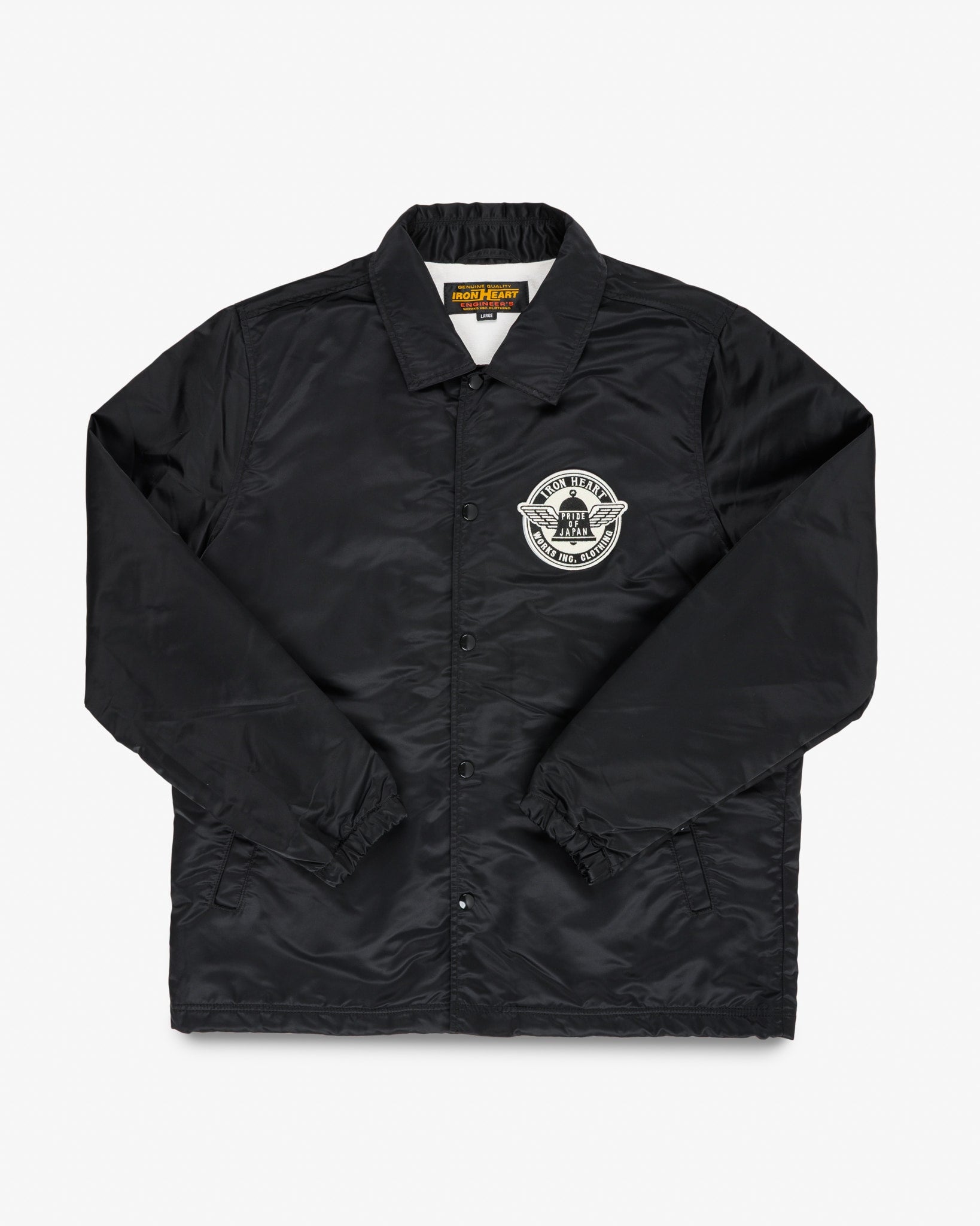 4.8oz Nylon Coach Jacket - Black