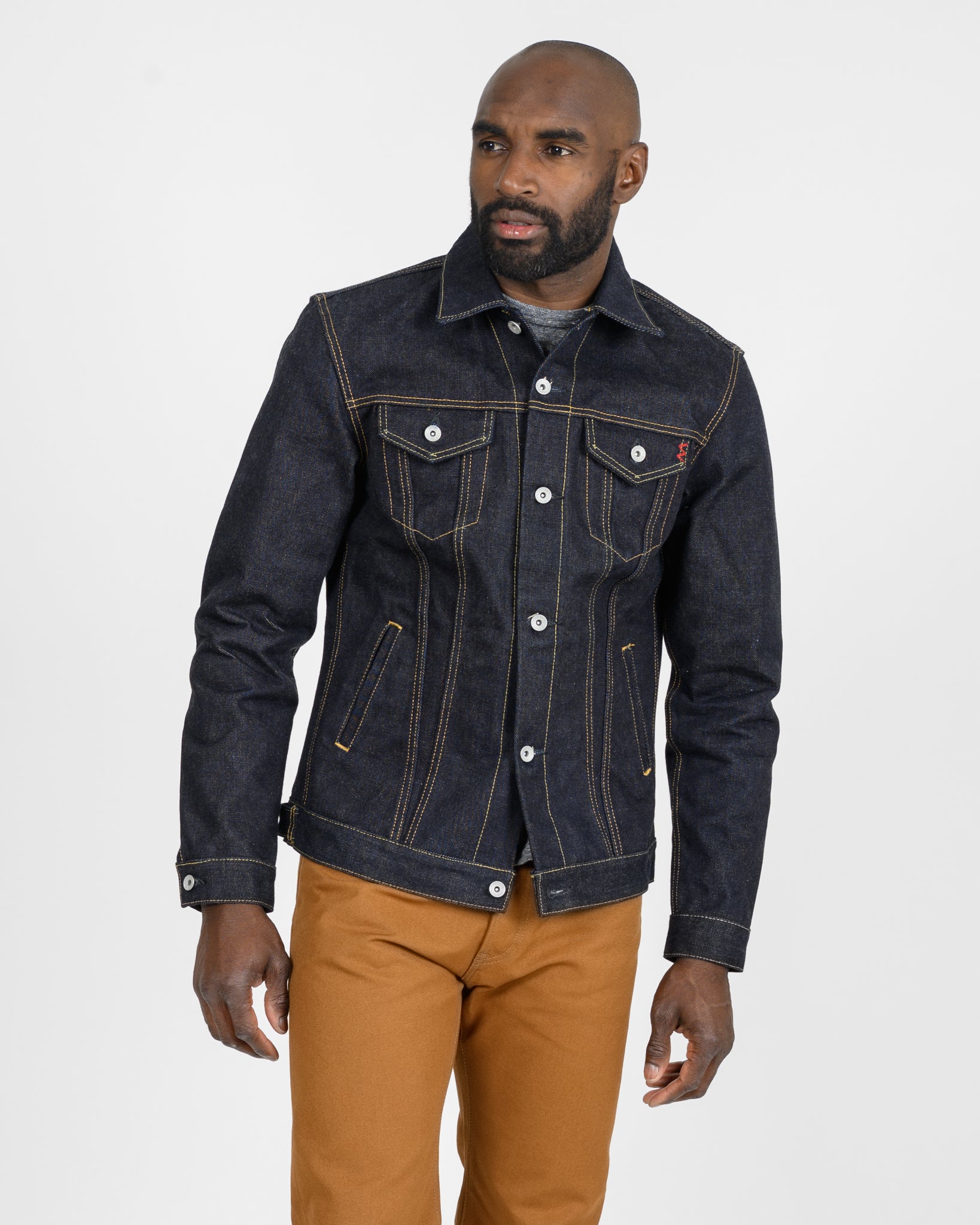 19oz Left-Hand Twill Selvedge Denim Type III Jacket - Indigo