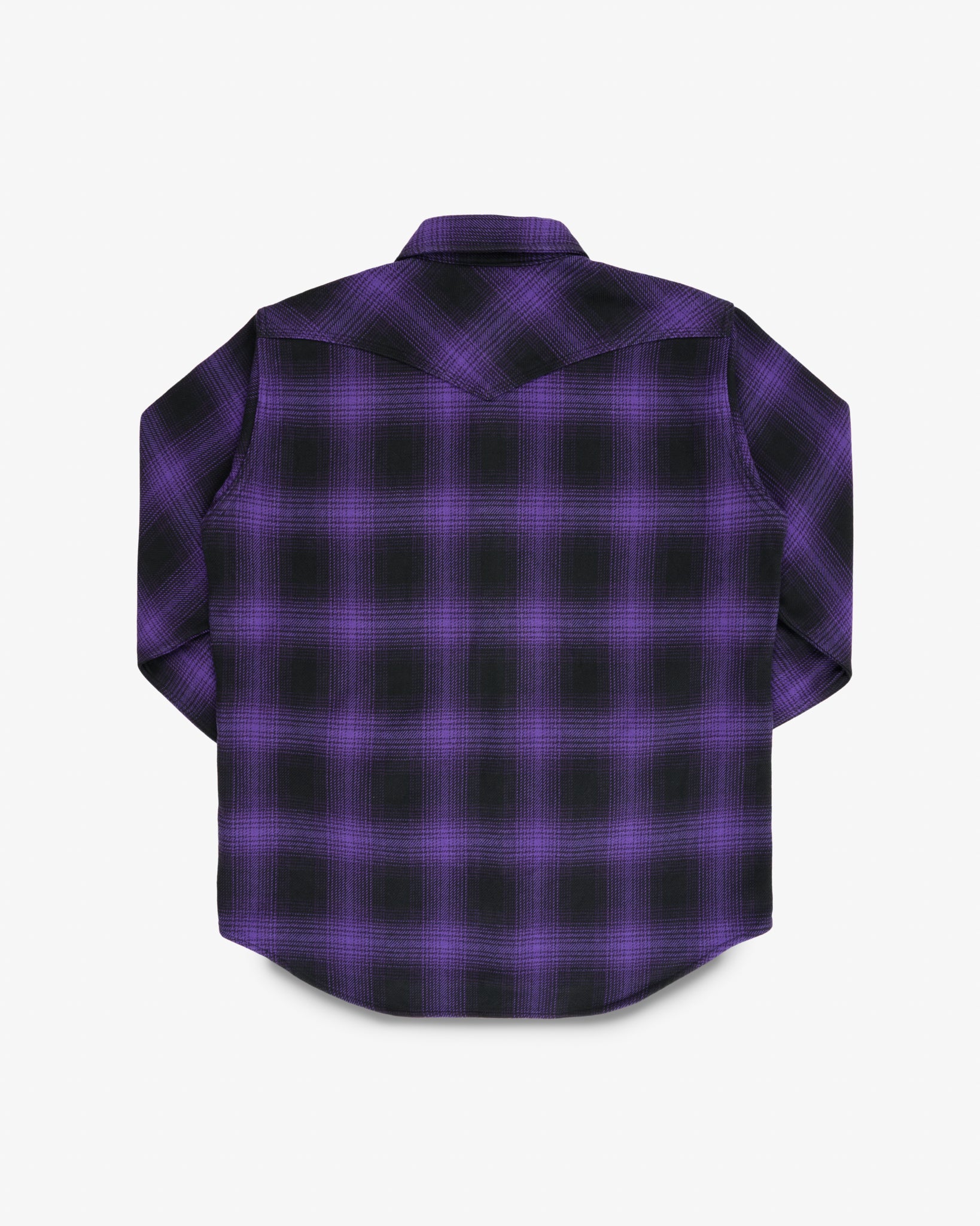 Iron Heart Japanese Ultra Heavy Flannel Ombré Check Western Shirt